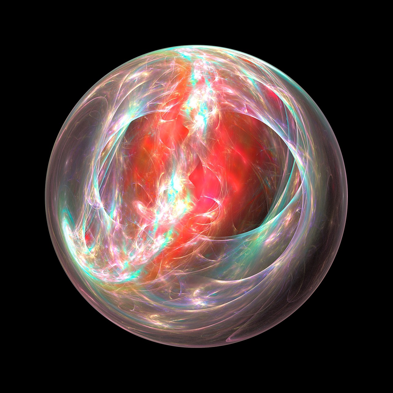 fractal sphere maru free photo