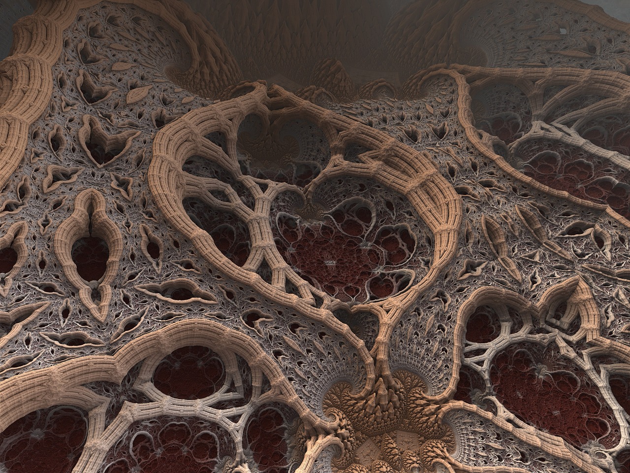 fractal 3d render free photo