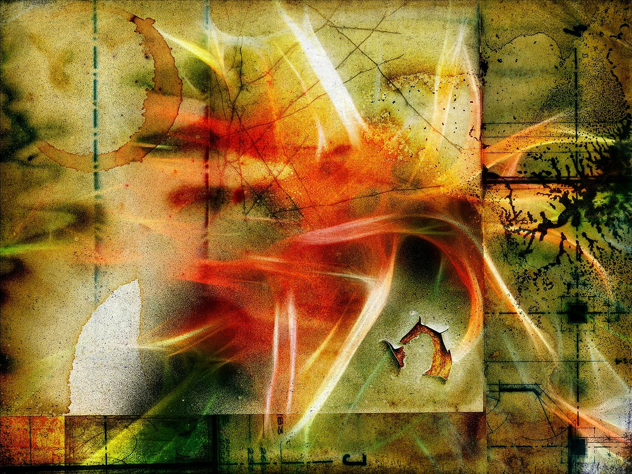fractal colorful artwork free photo