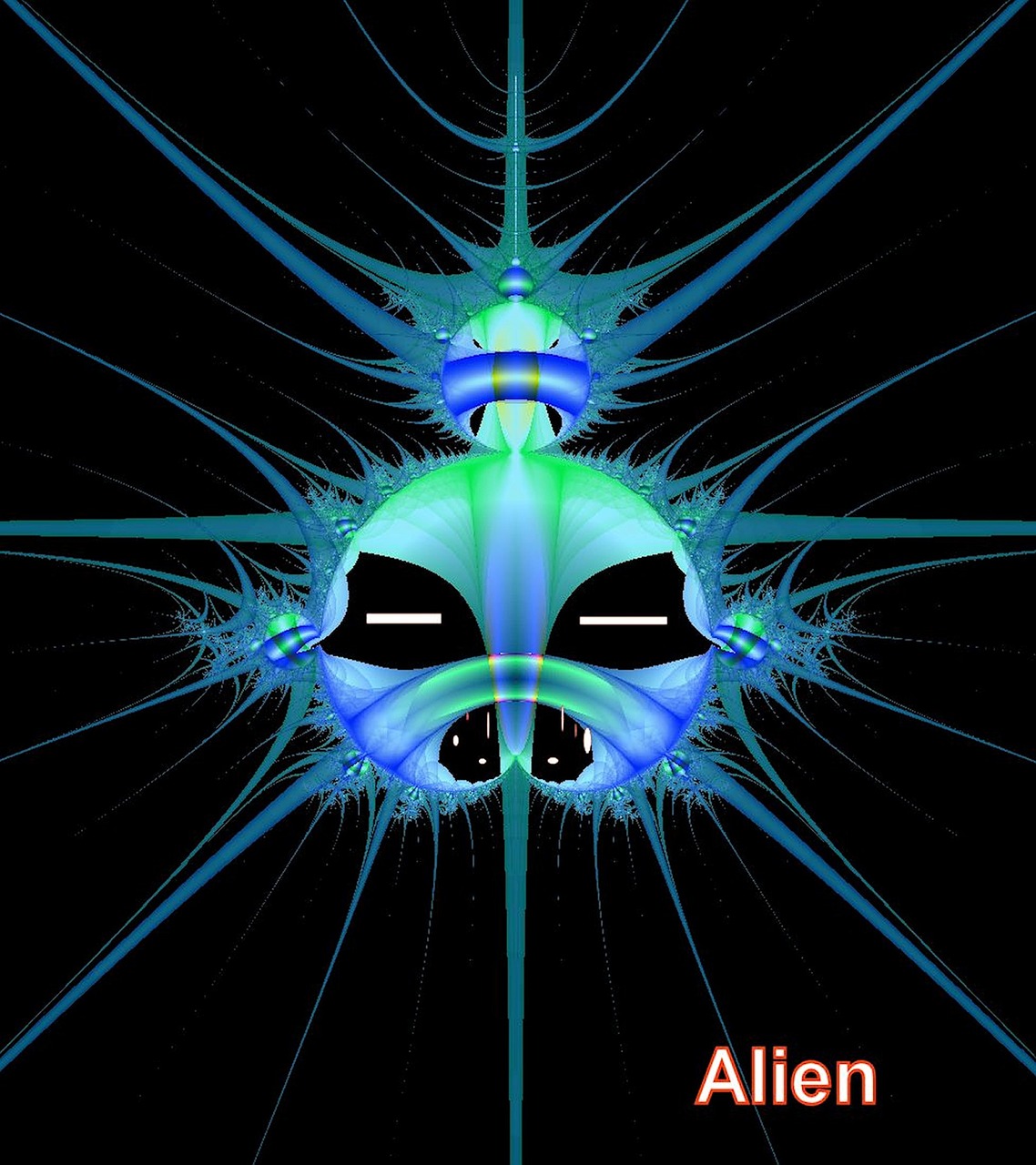 fractal alien scary free photo