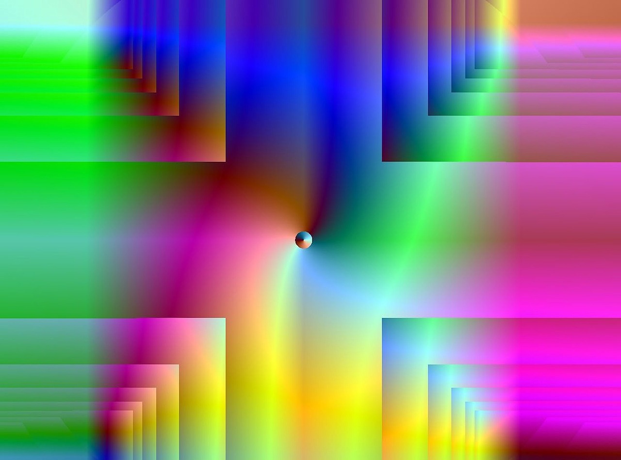 fractal multi color design free photo