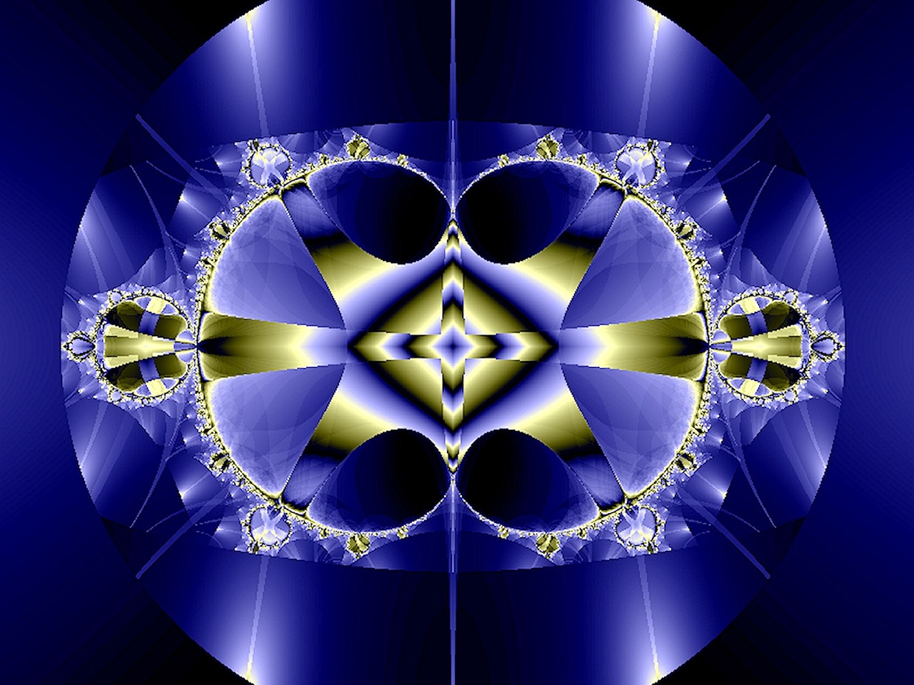 fractal fantasy blue free photo