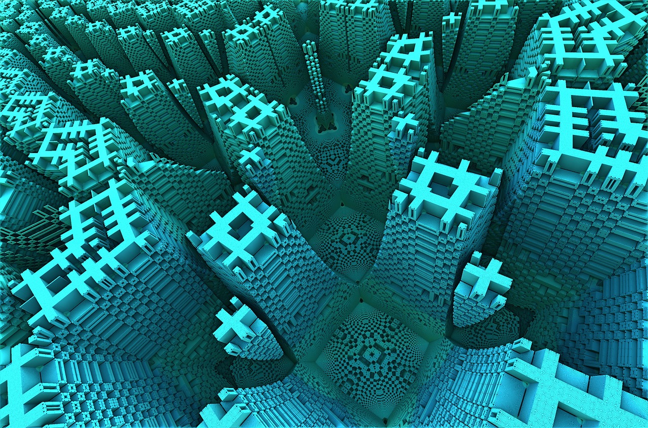 fractal 3d render free photo