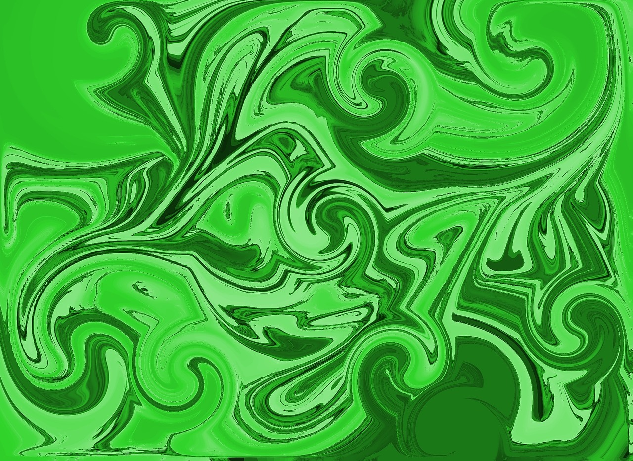 fractal green abstraction free photo