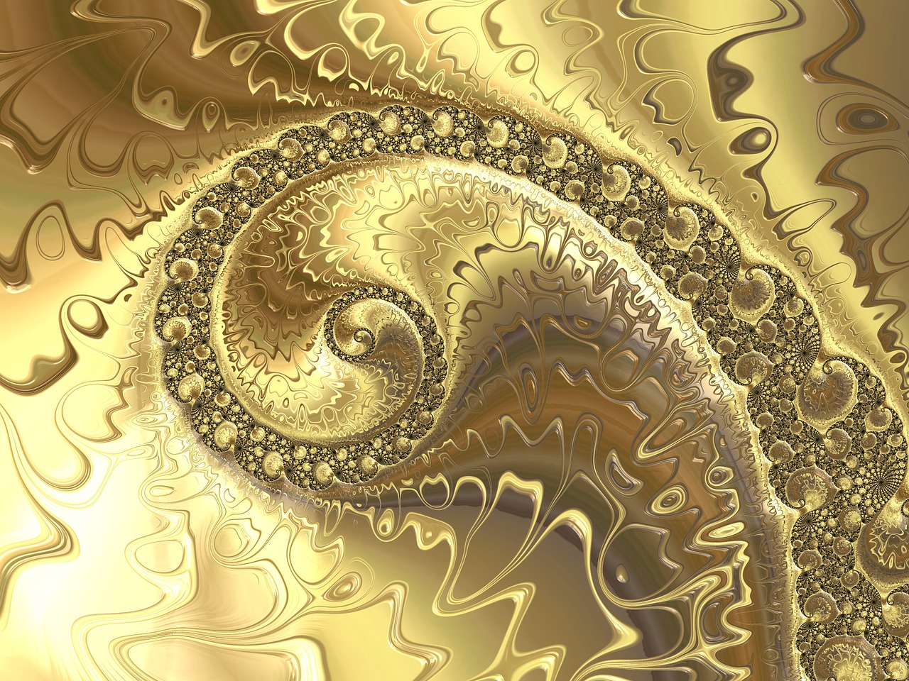 fractal golden background free photo
