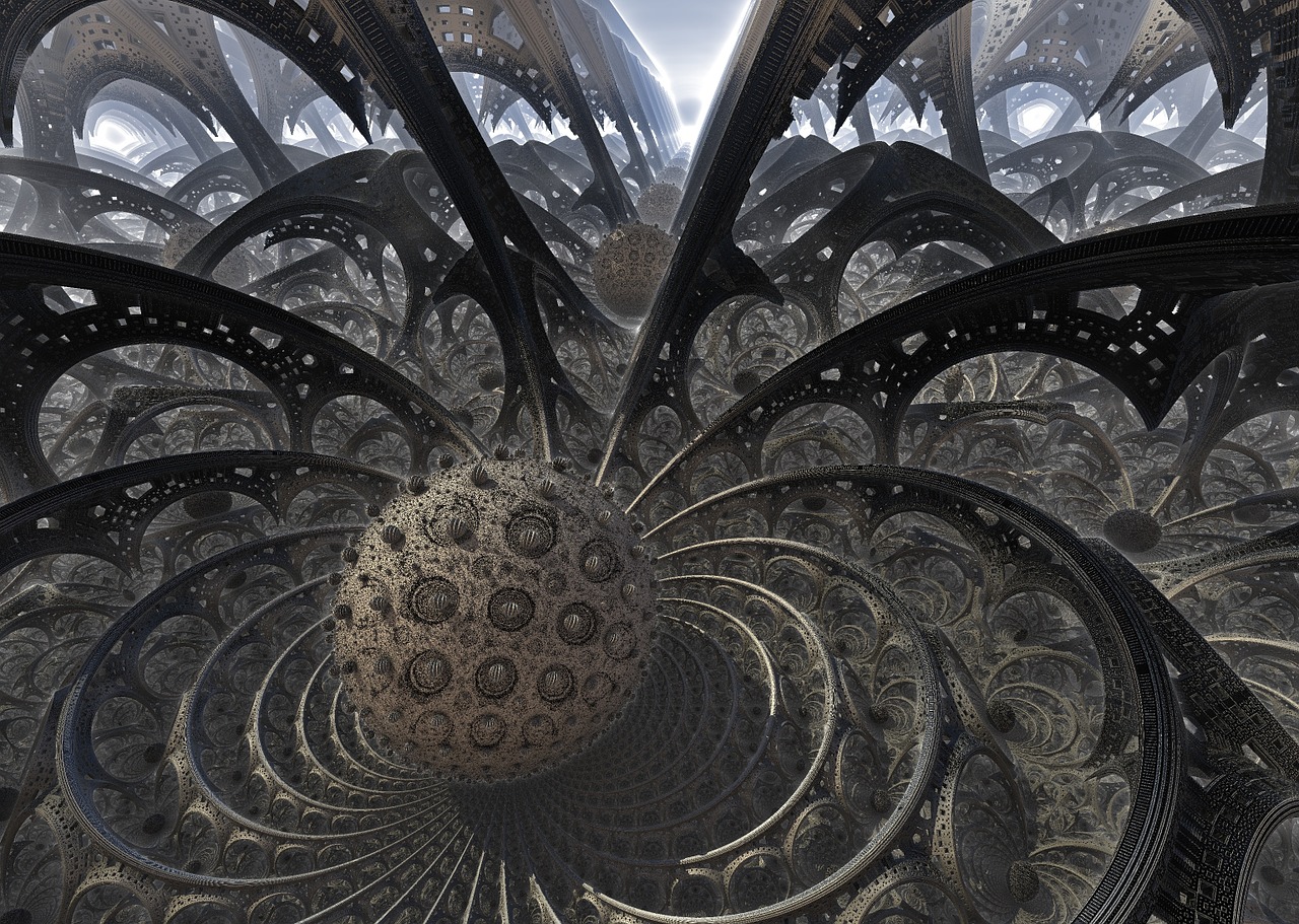 fractal 3d render free photo