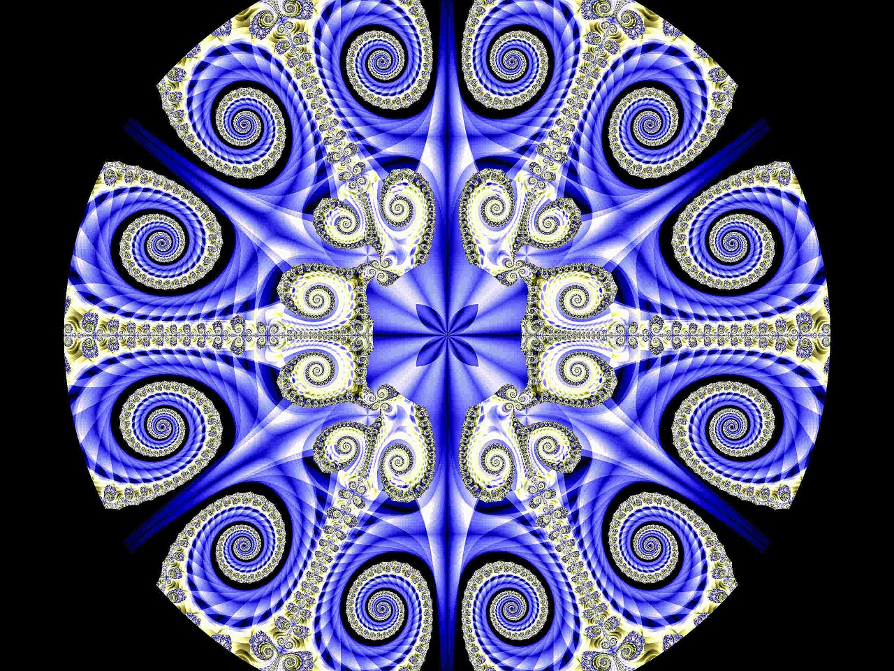fractal blue coils free photo