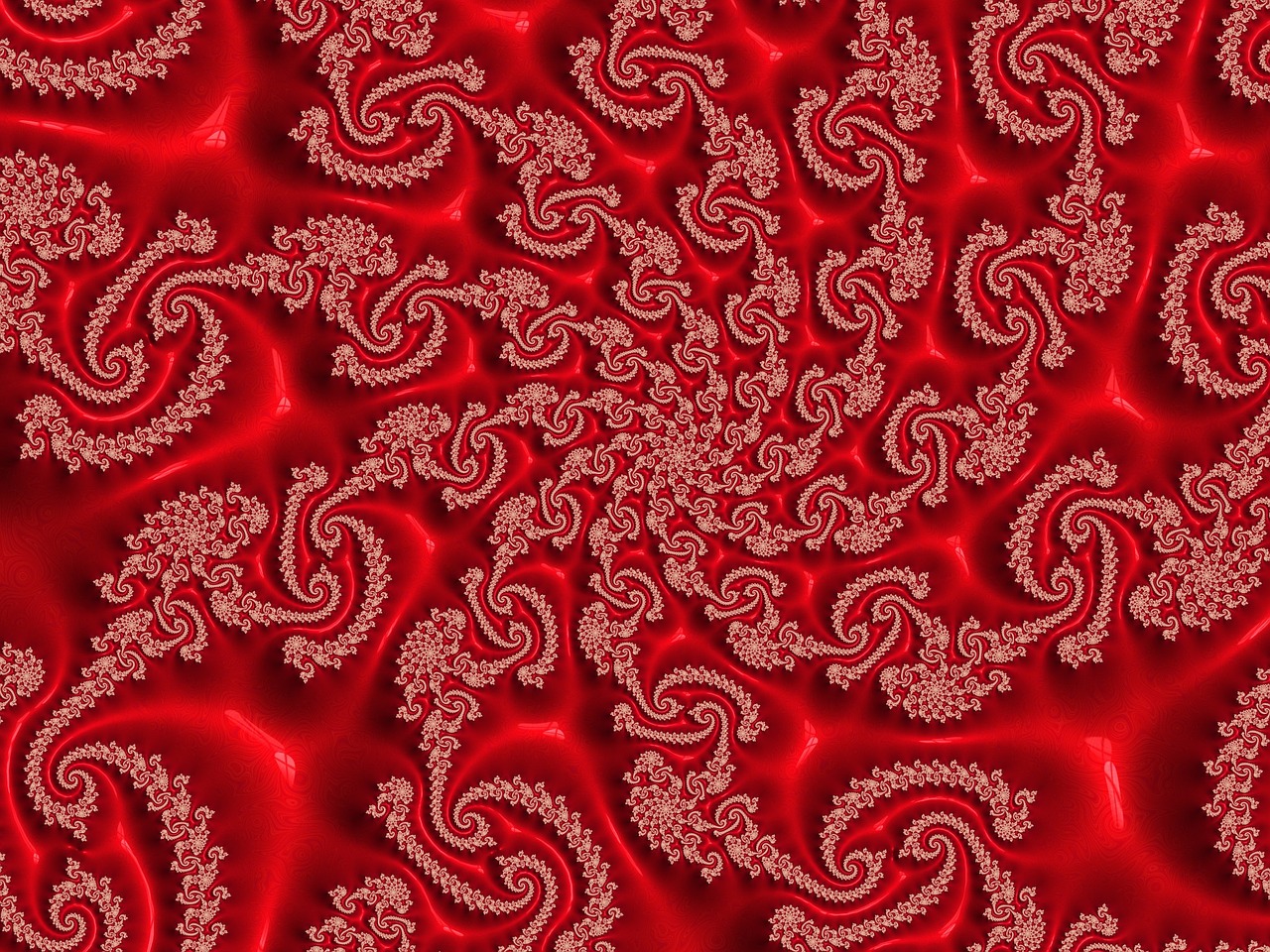 fractal art elegant red free photo
