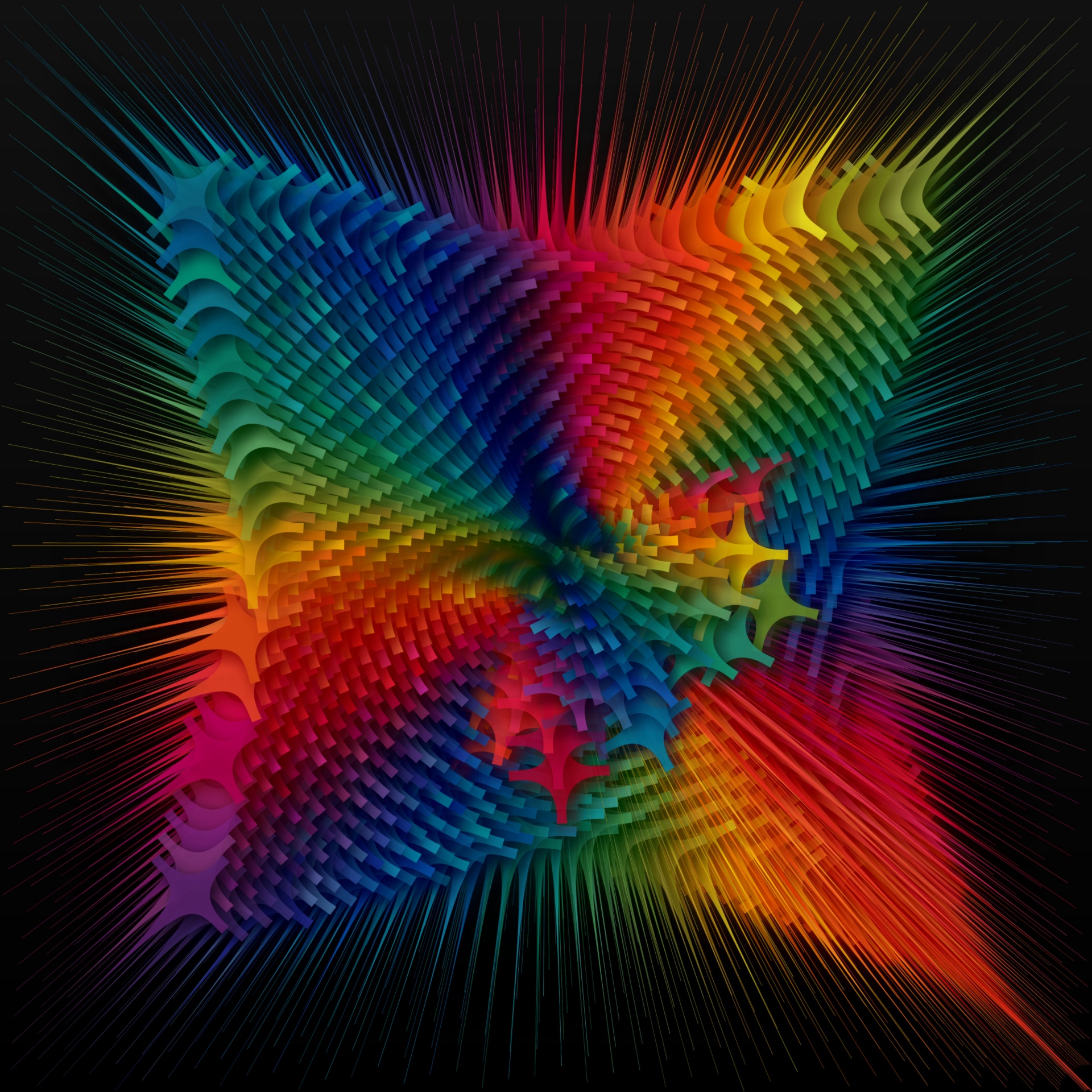 fractal color art free photo