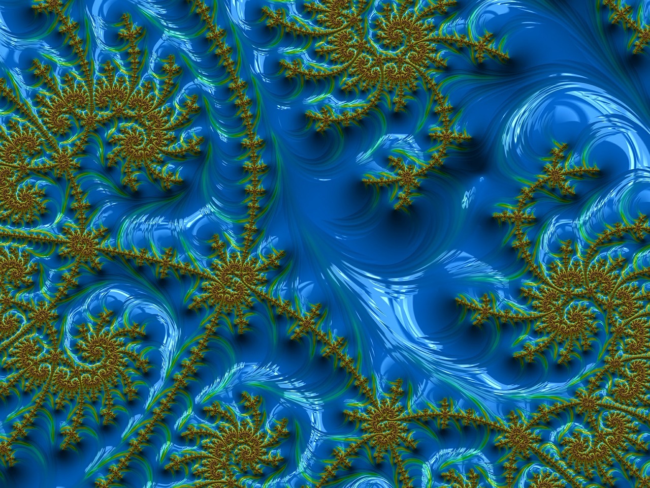 fractal art elegant vibrant free photo