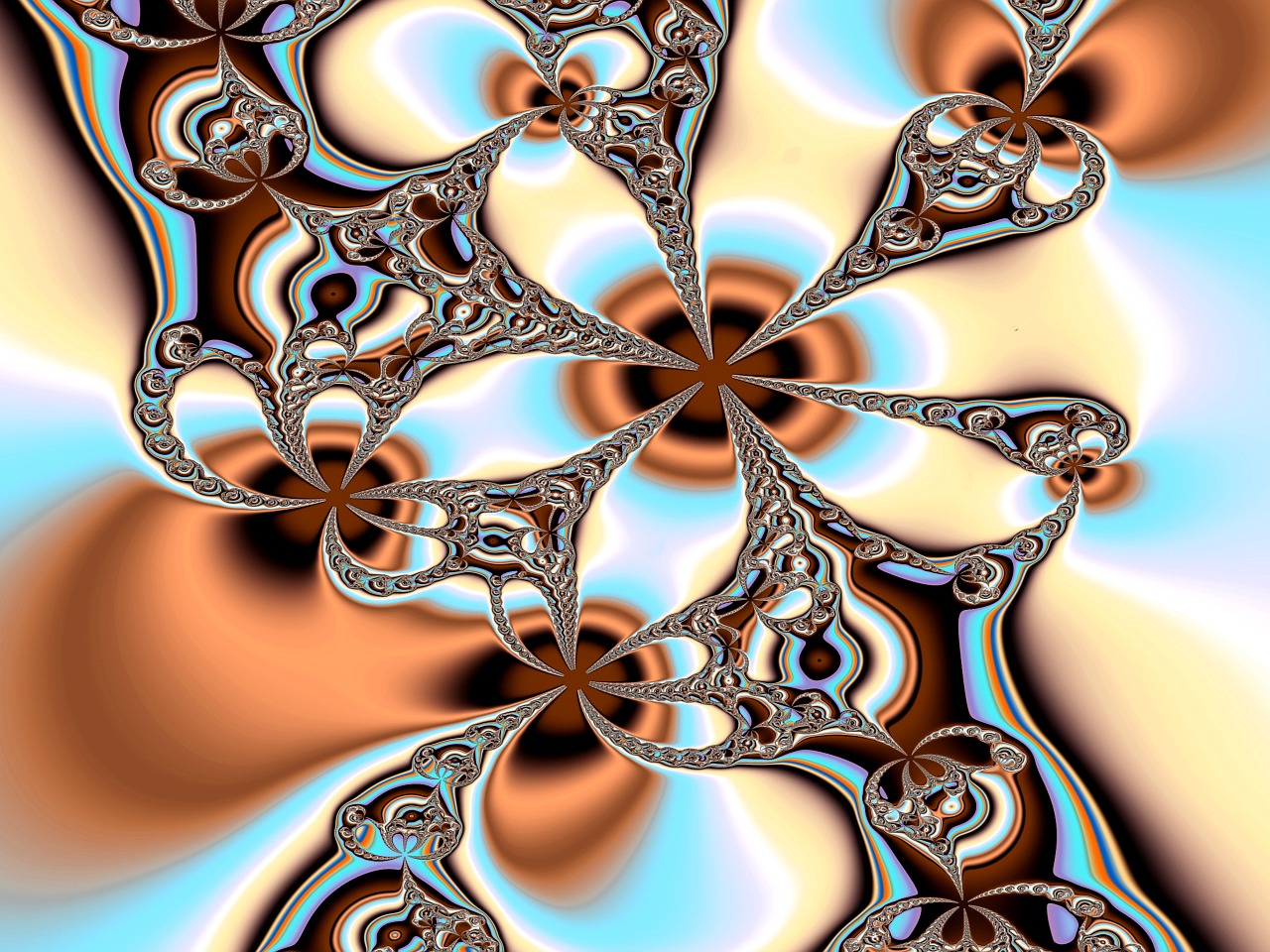 fractal art design colorful free photo