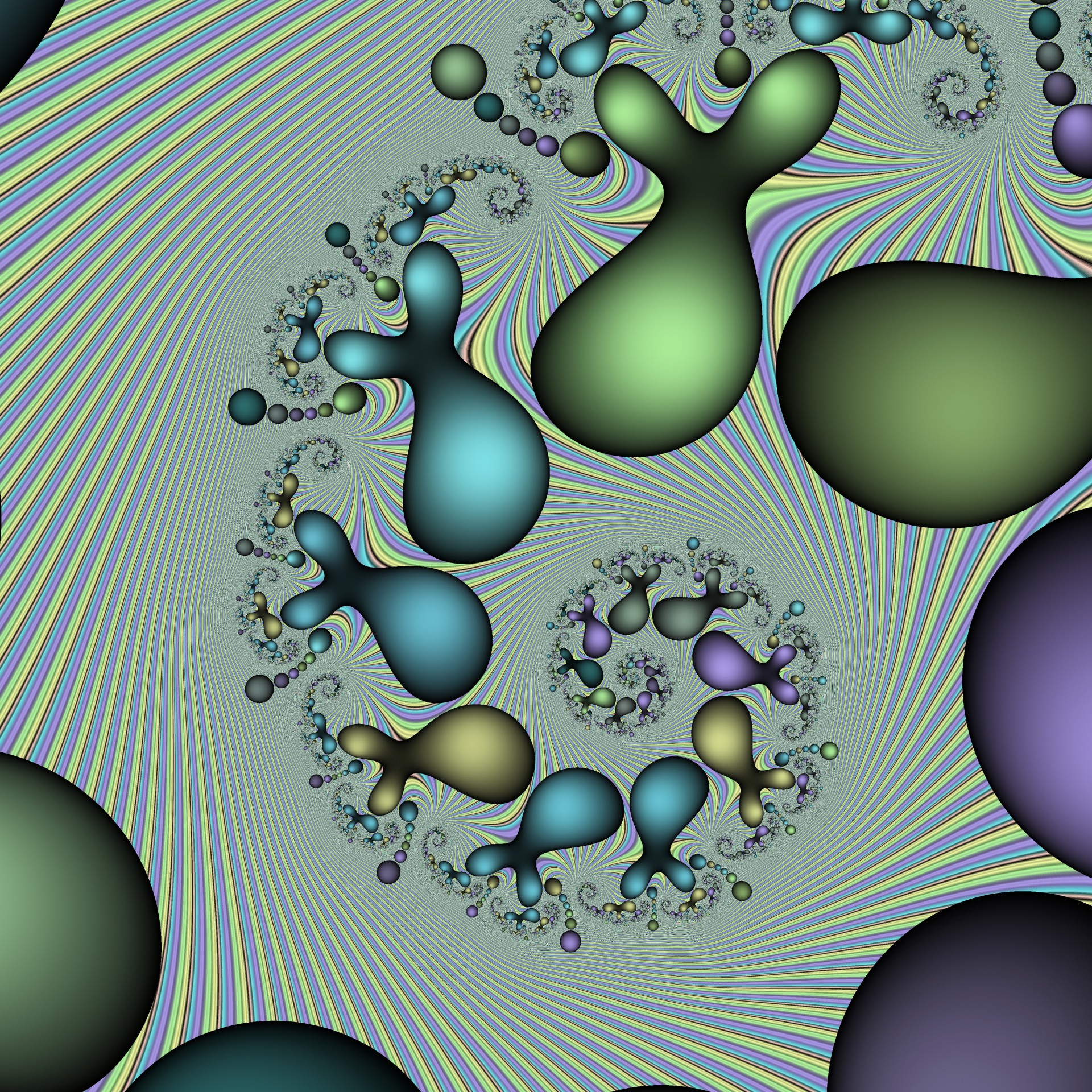 fractal bubbles random free photo