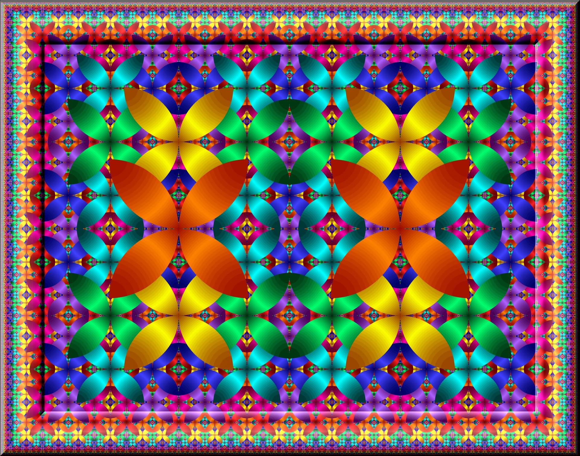 frame carpet fractal free photo