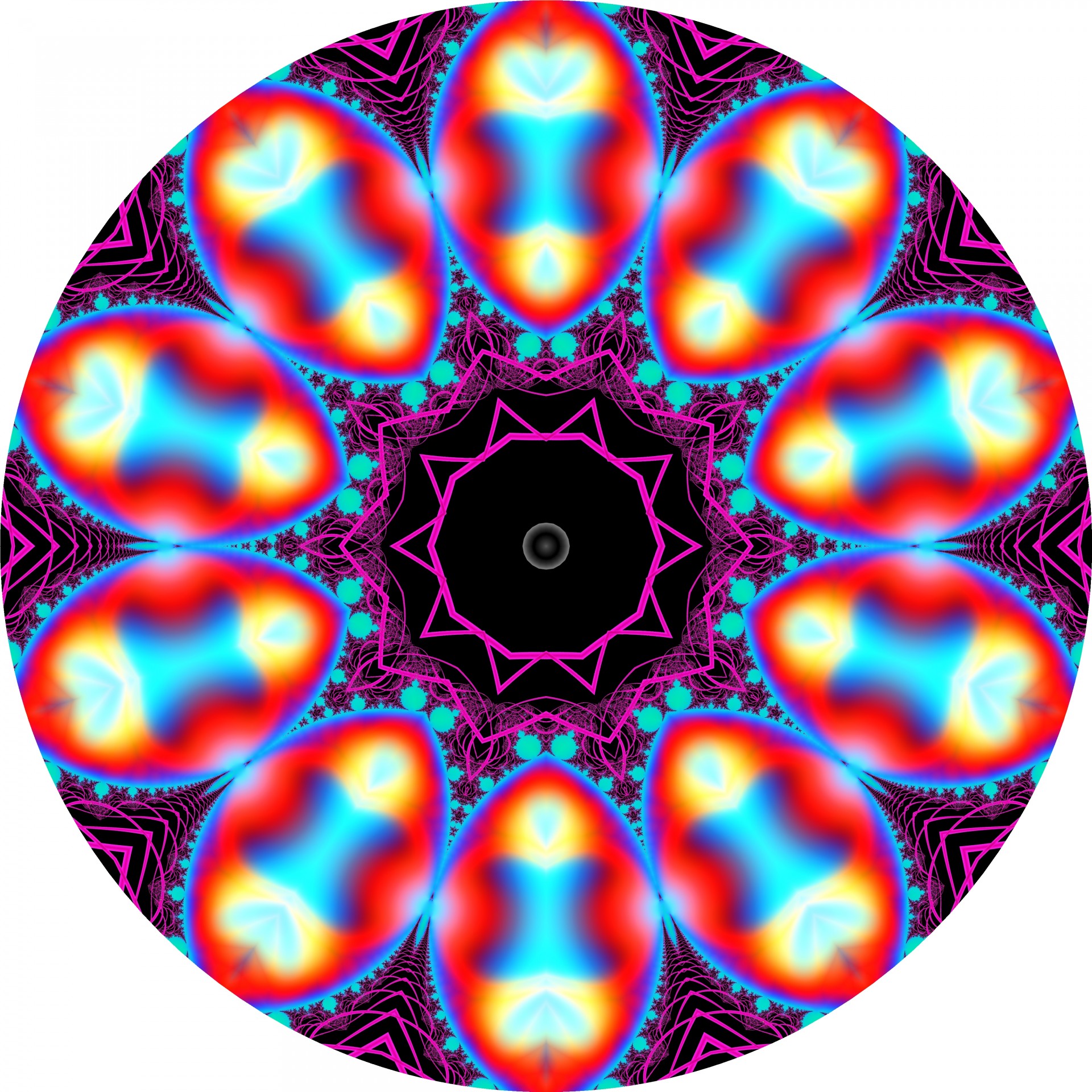 fractal eggs kaleidoscope free photo