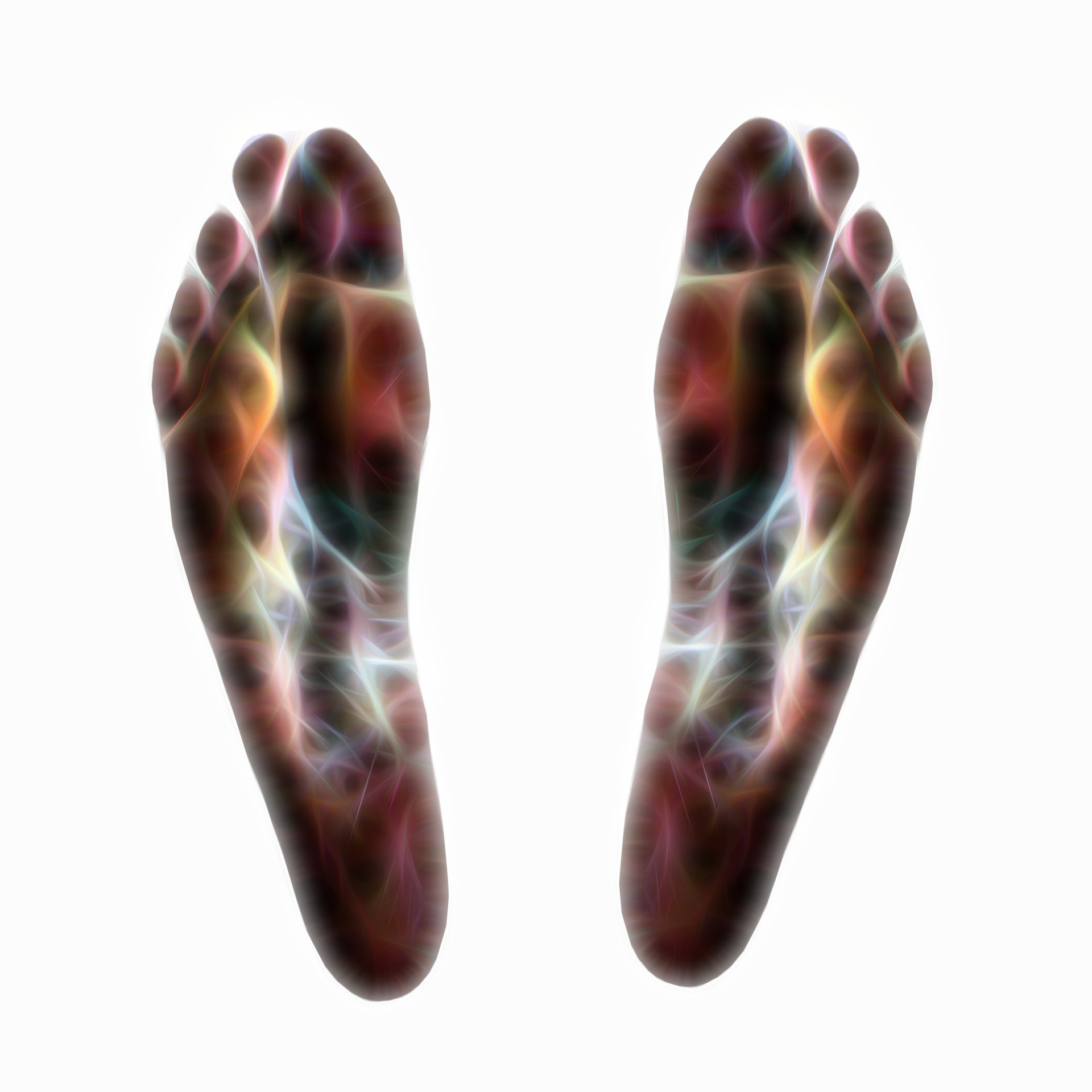 fractal feet isolated free photo