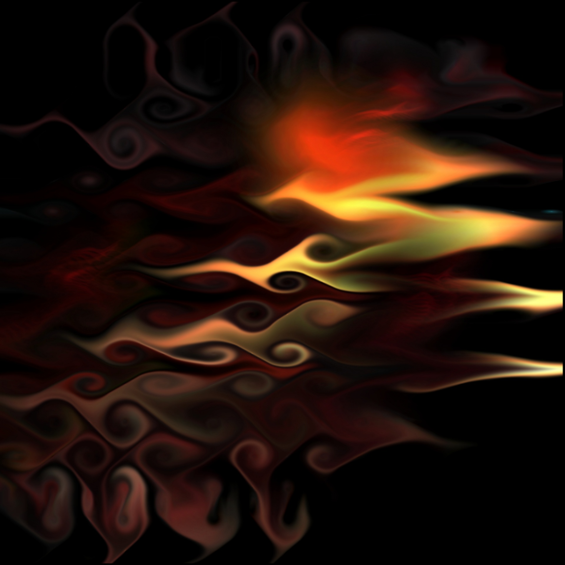 wallpaper fractal flames free photo