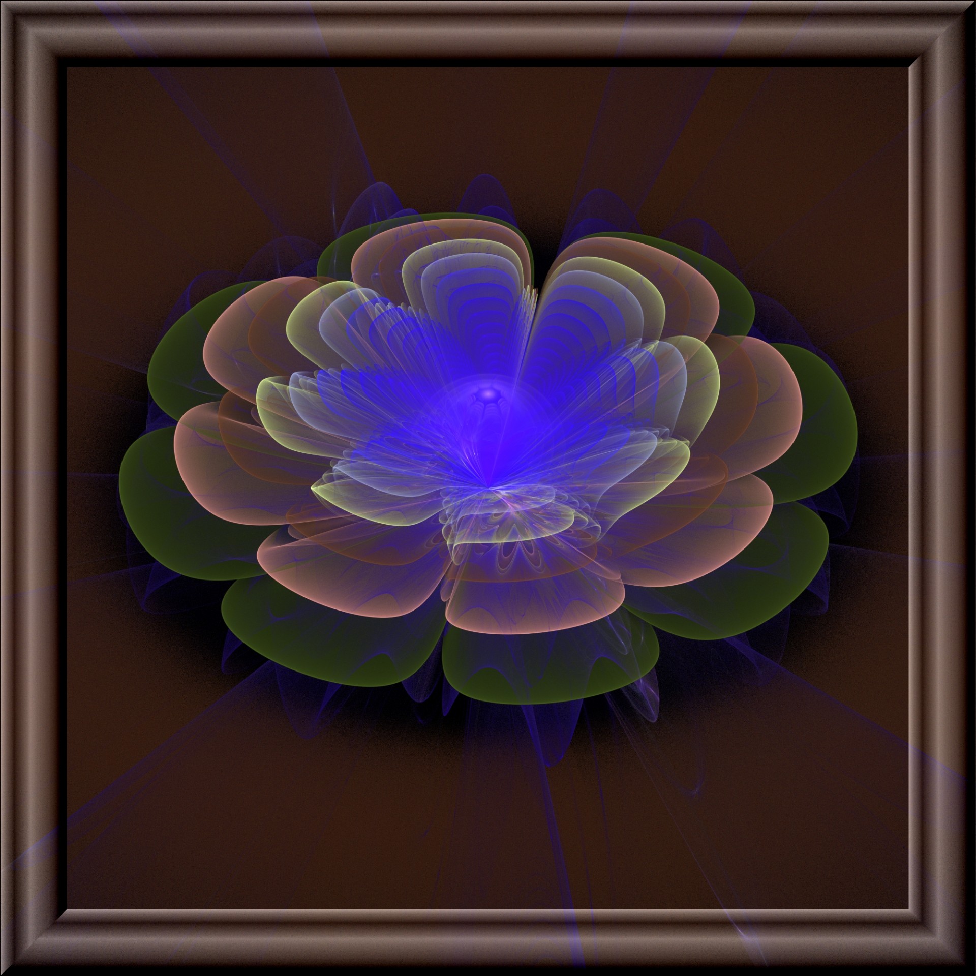 flower 3d glass free photo