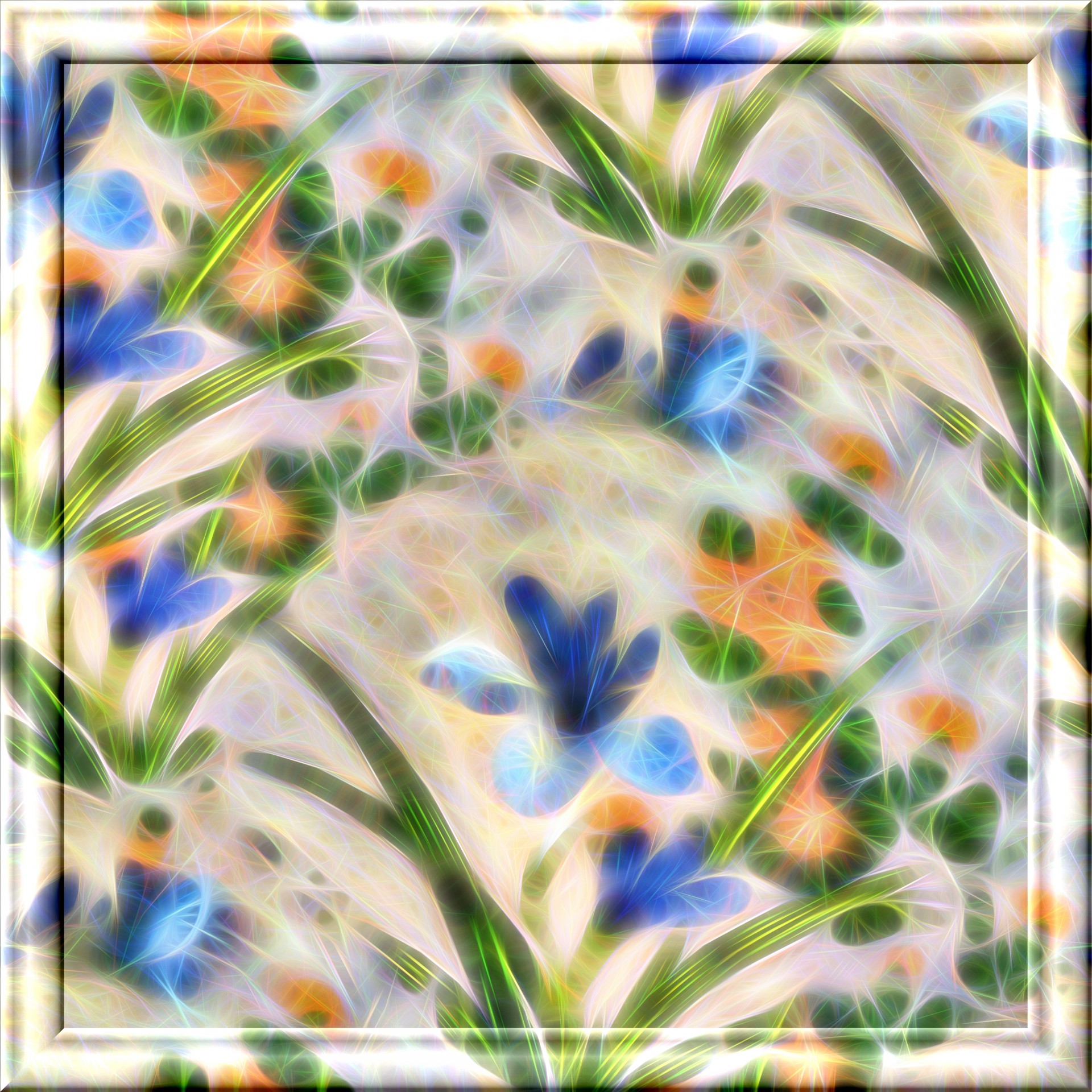 flowers 3d glass free photo