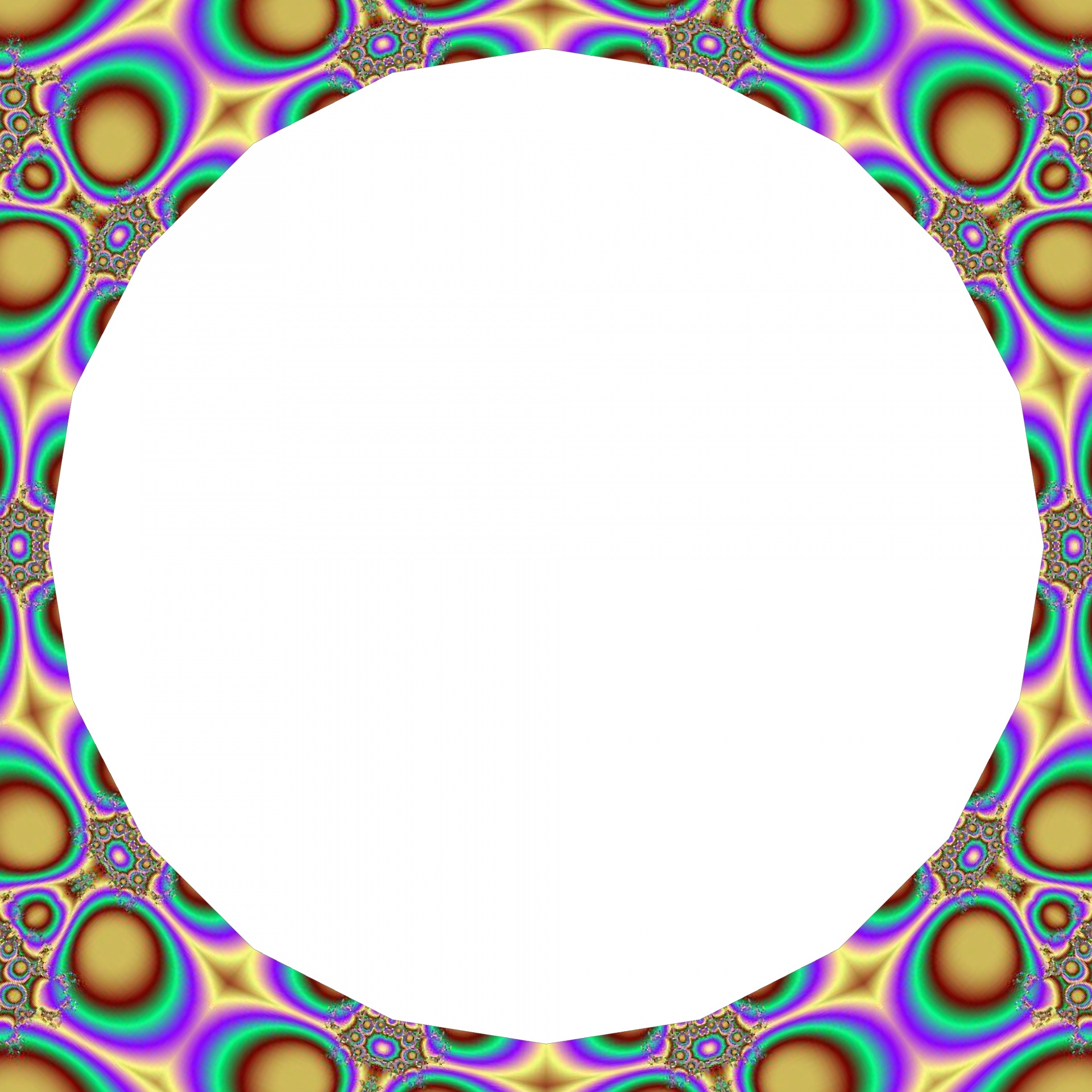 fractal frame circle free photo