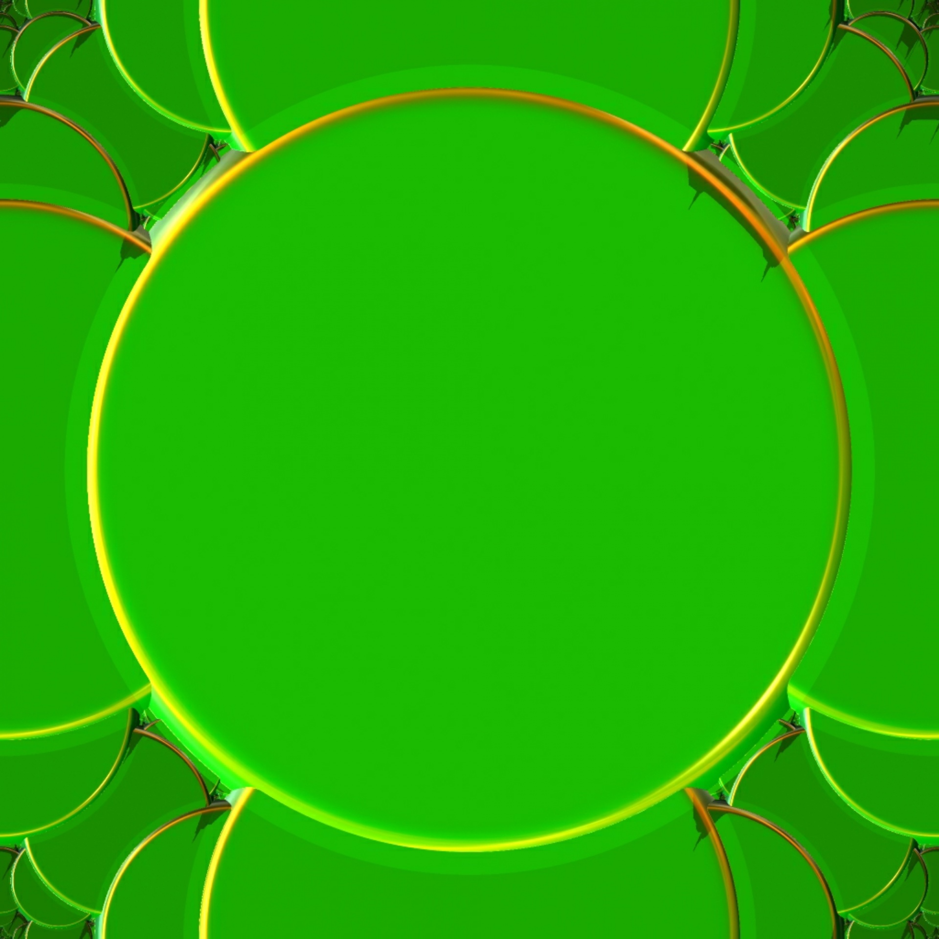 green circle fractal free photo