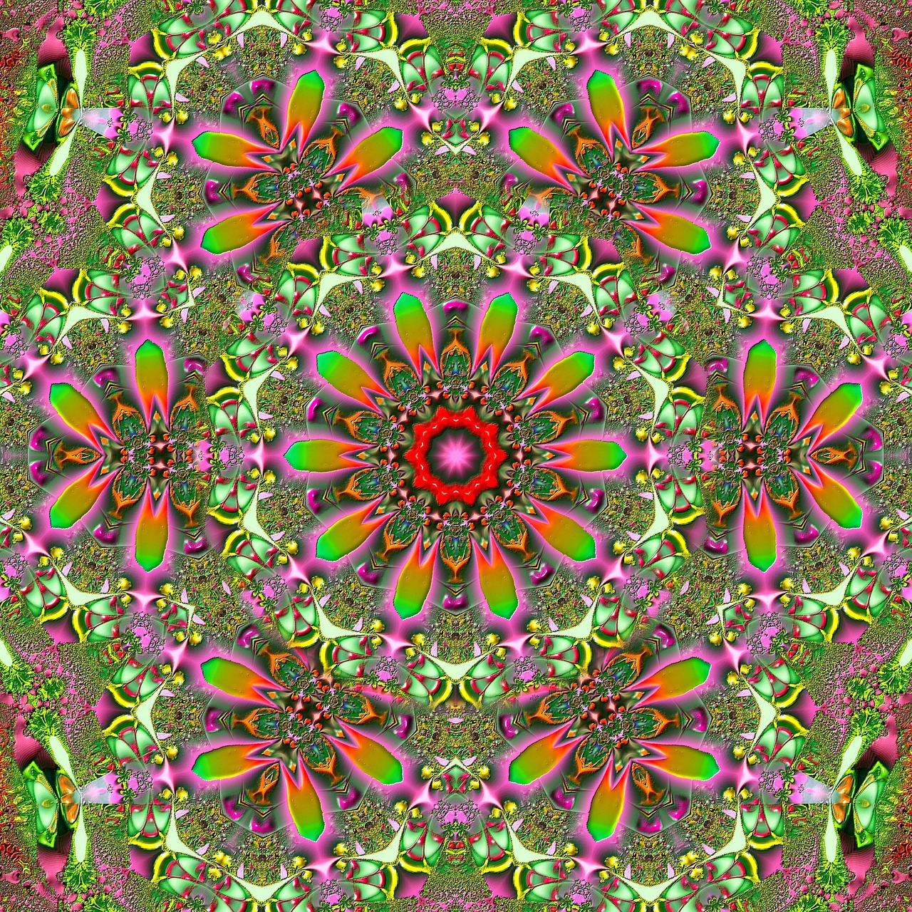 fractal image tile background free photo