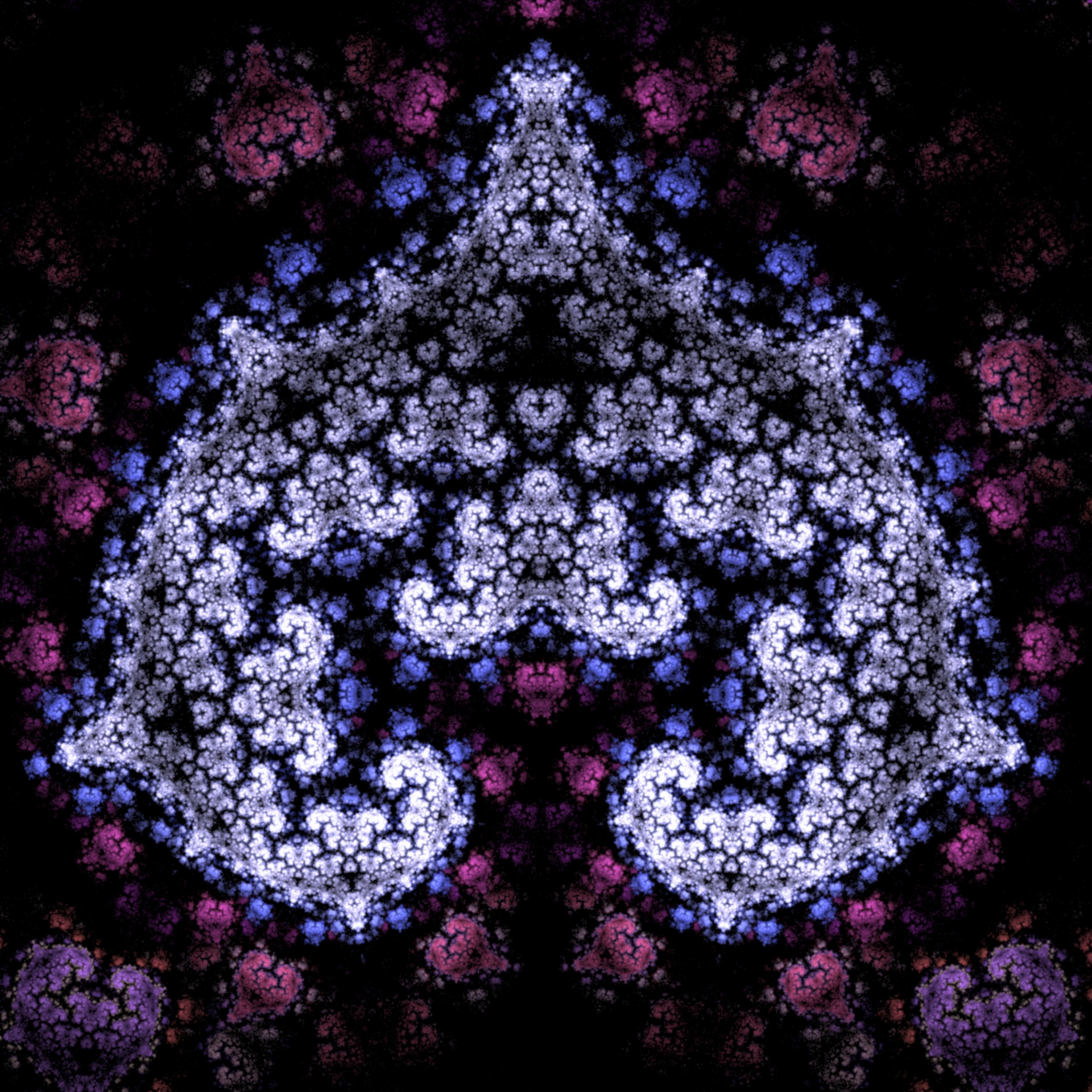 mirror fractal pattern free photo