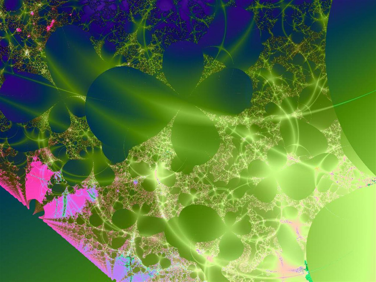 fractal green fractal in green free photo