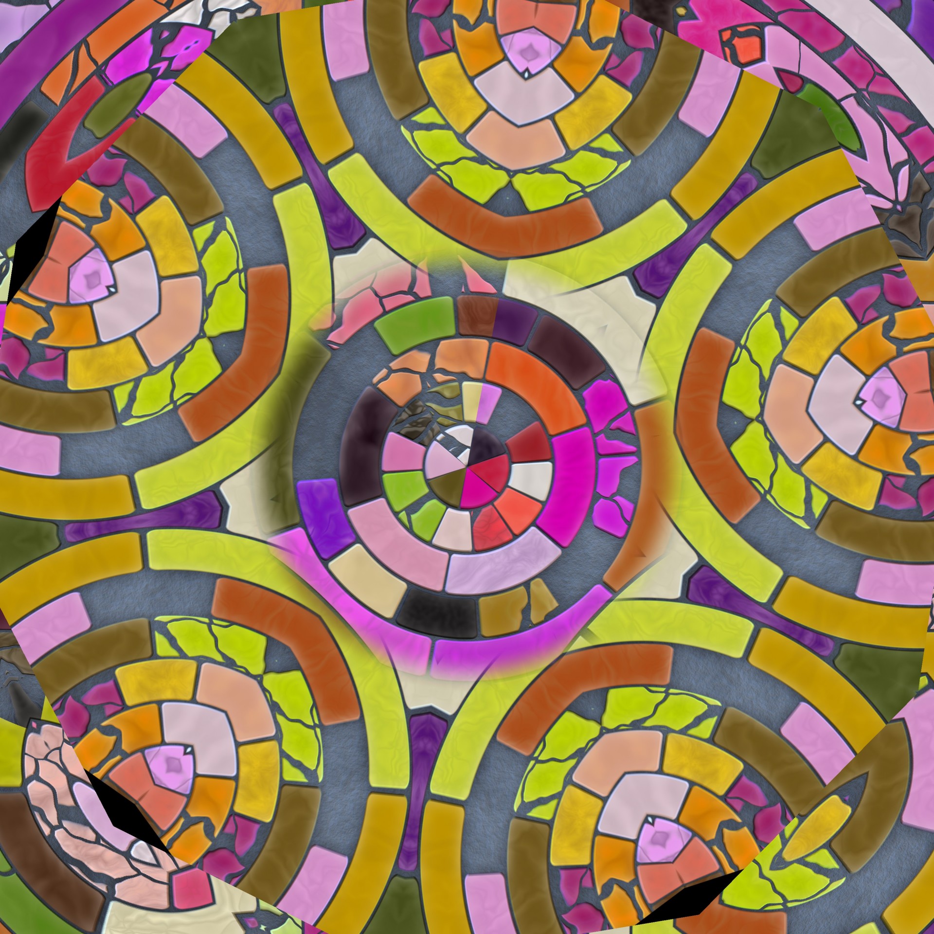 tiles fractal kaleidoscope free photo