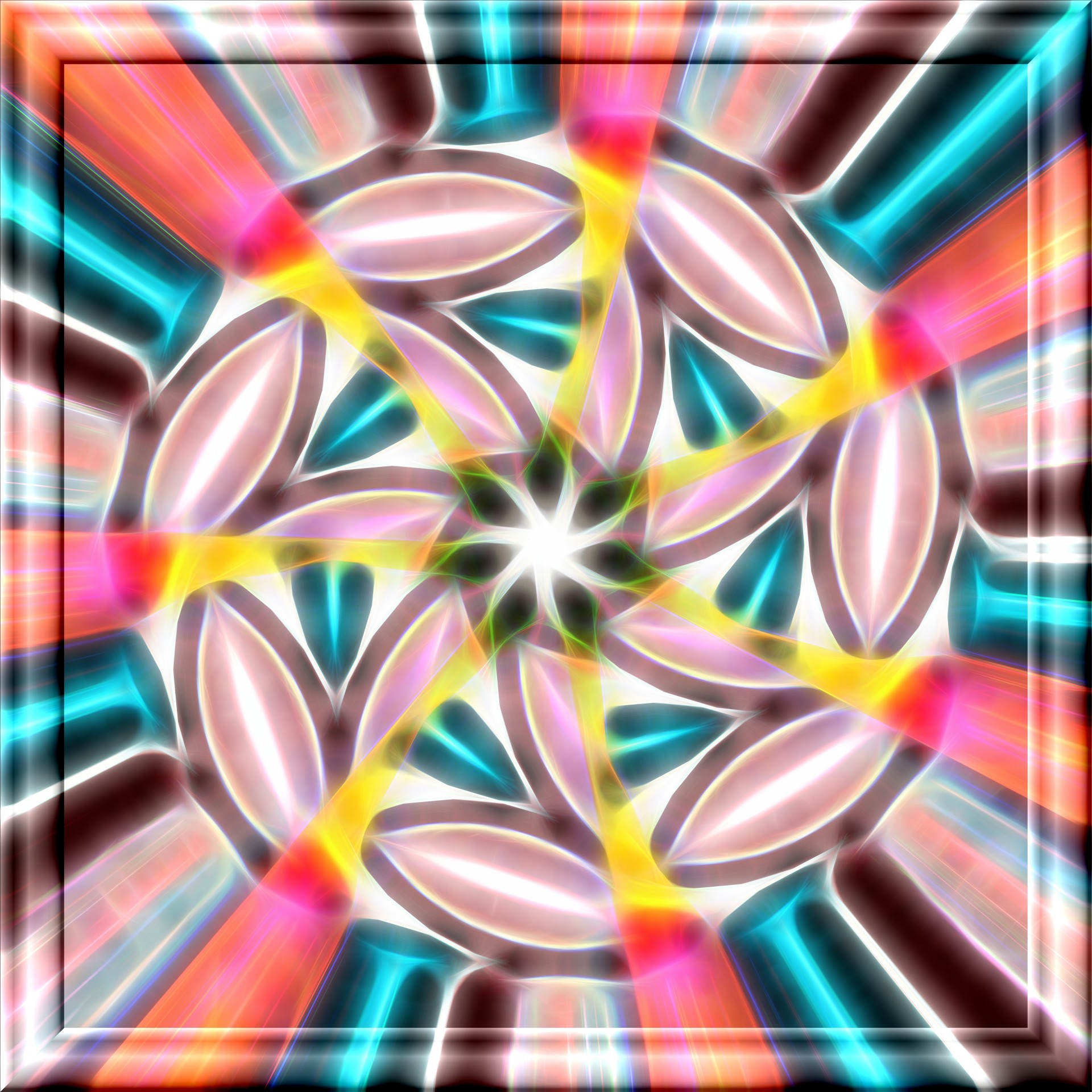 kaleidoscope 3d glass free photo