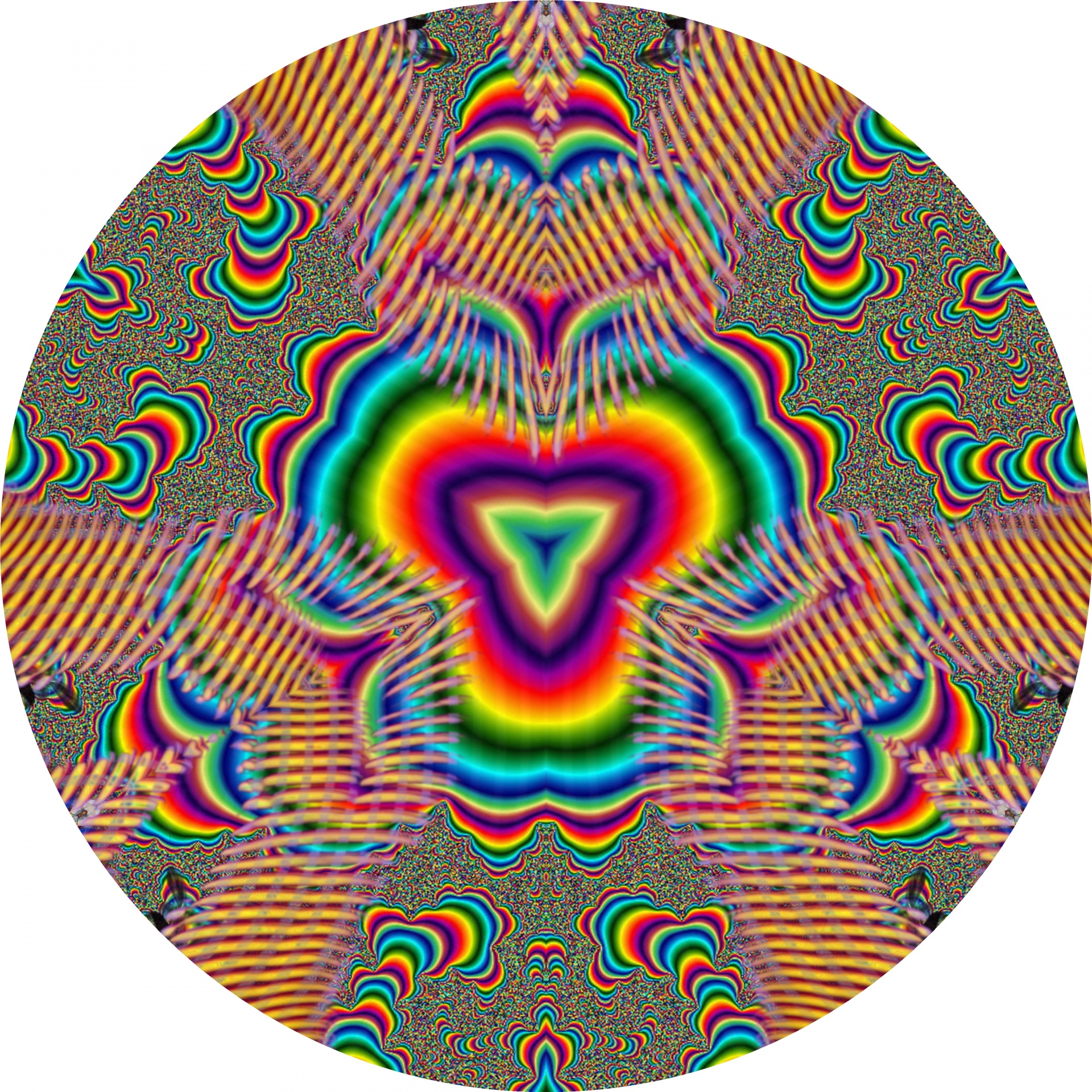 fractal color pattern free photo
