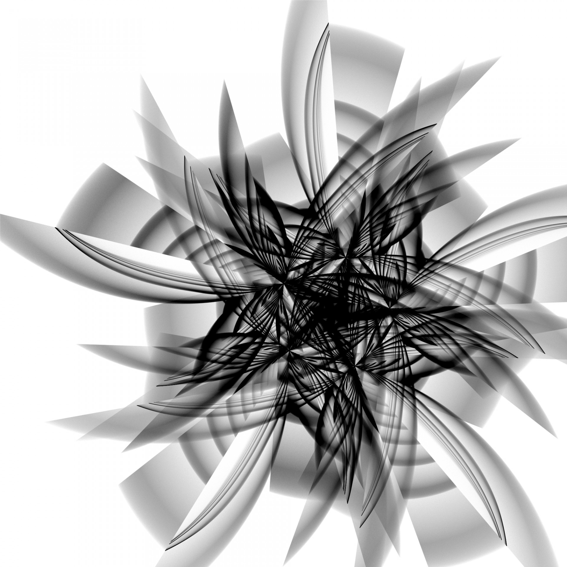 black fractal propeller free photo