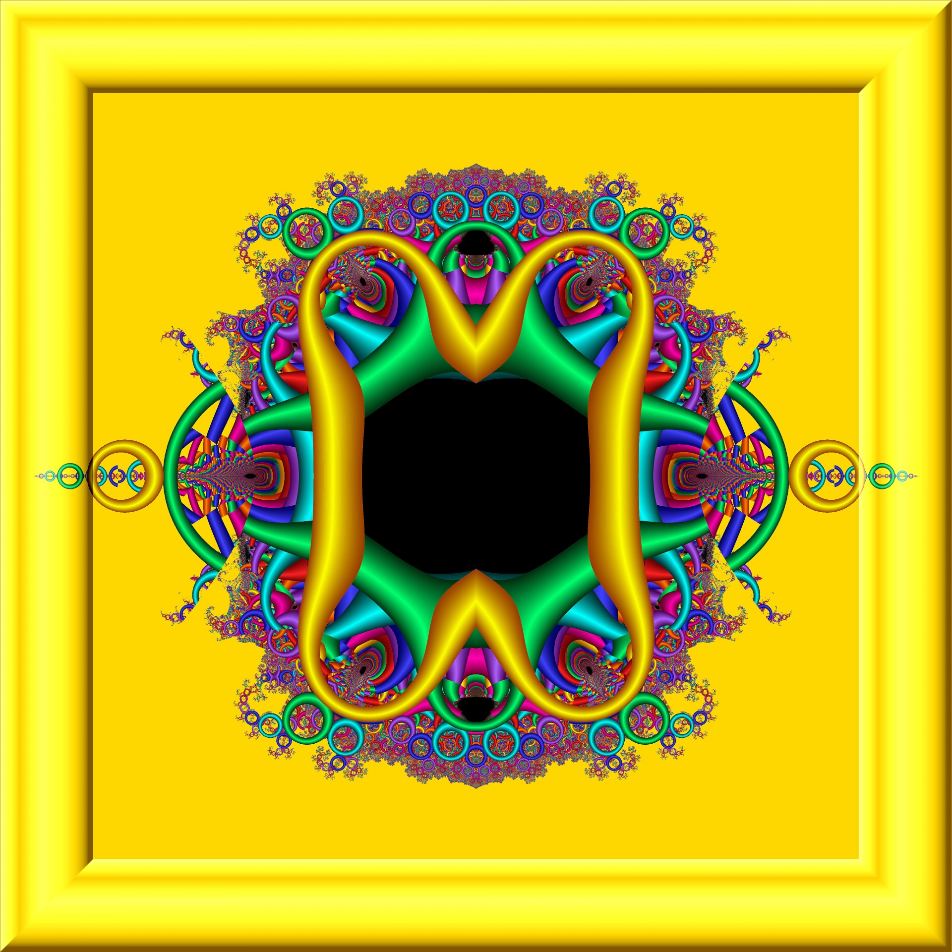fractal rings 3d free photo