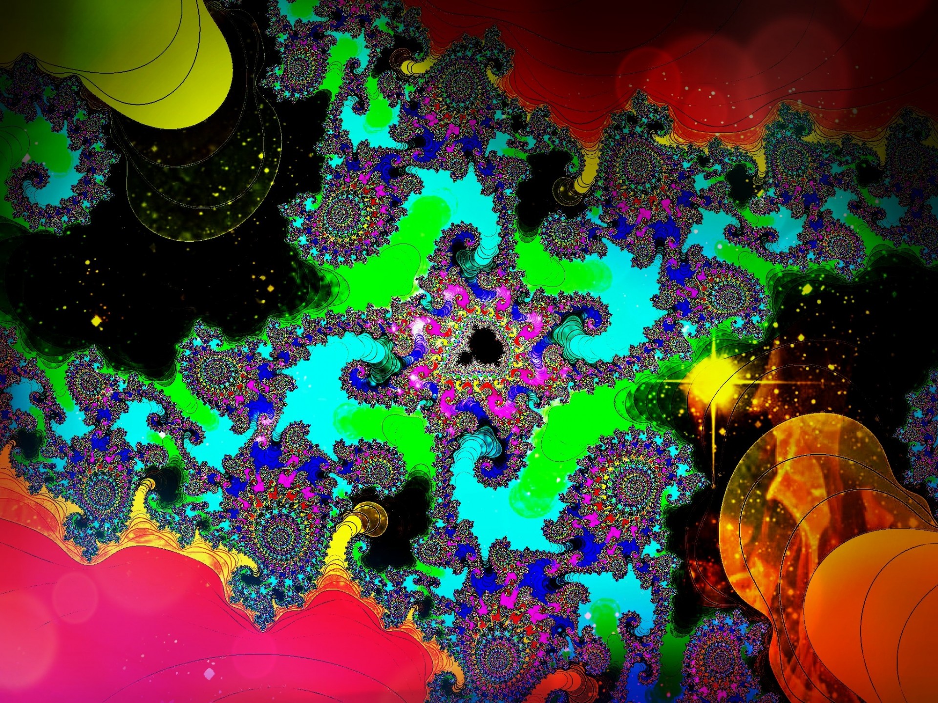 fractal space art free photo