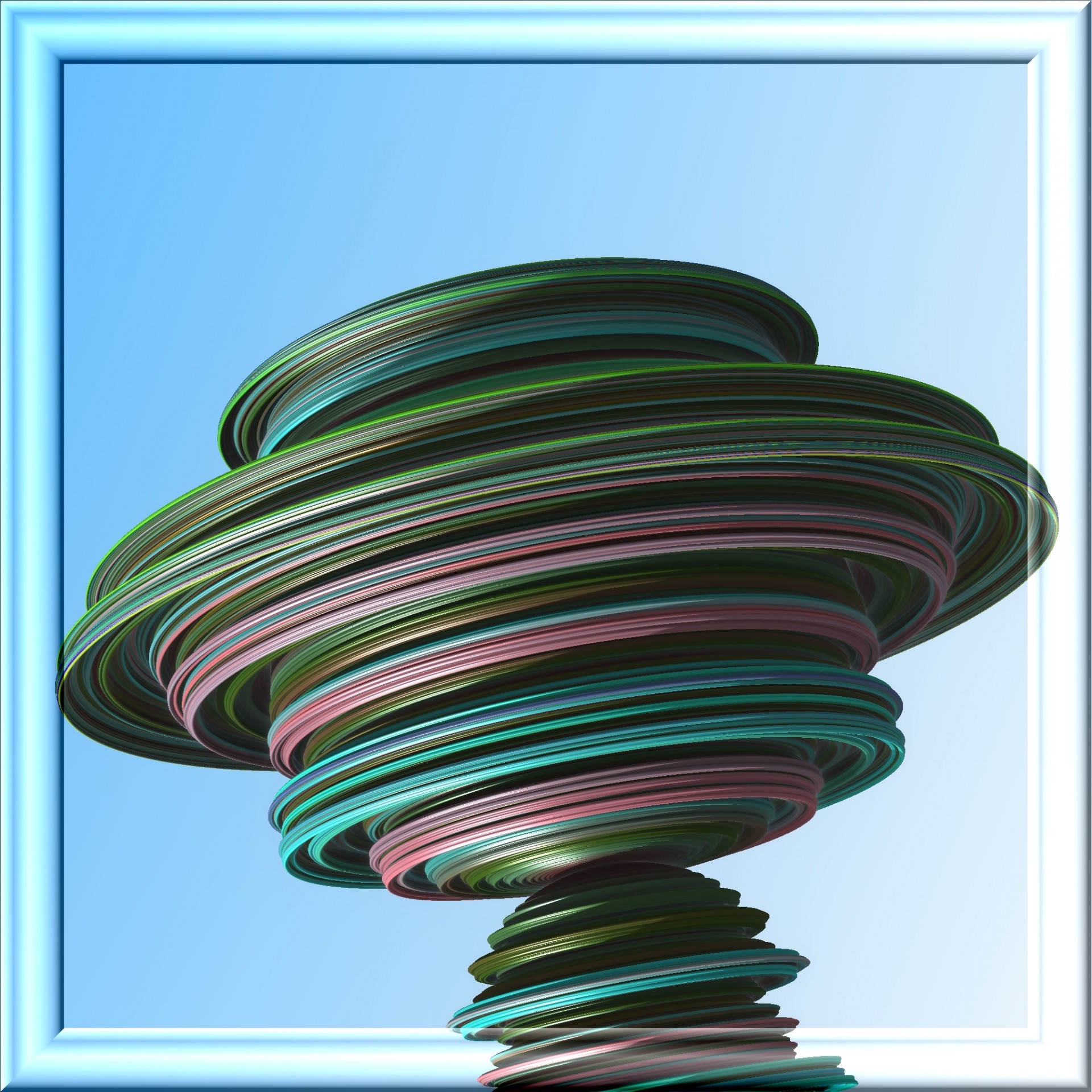 fractal spinning top free photo