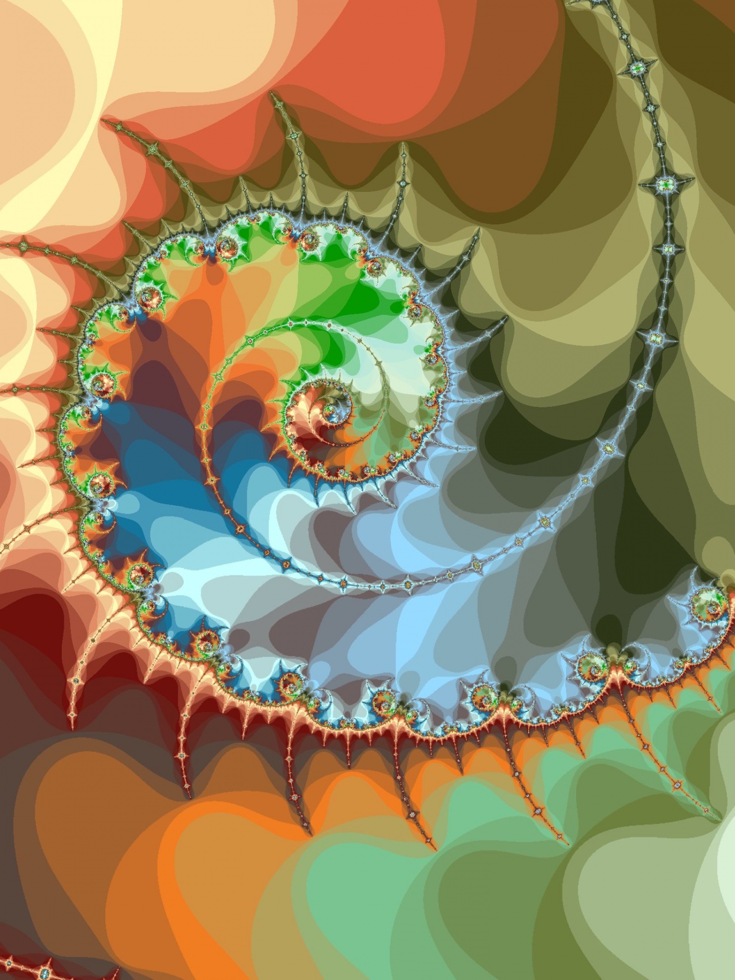 fractal rendering spiral free photo