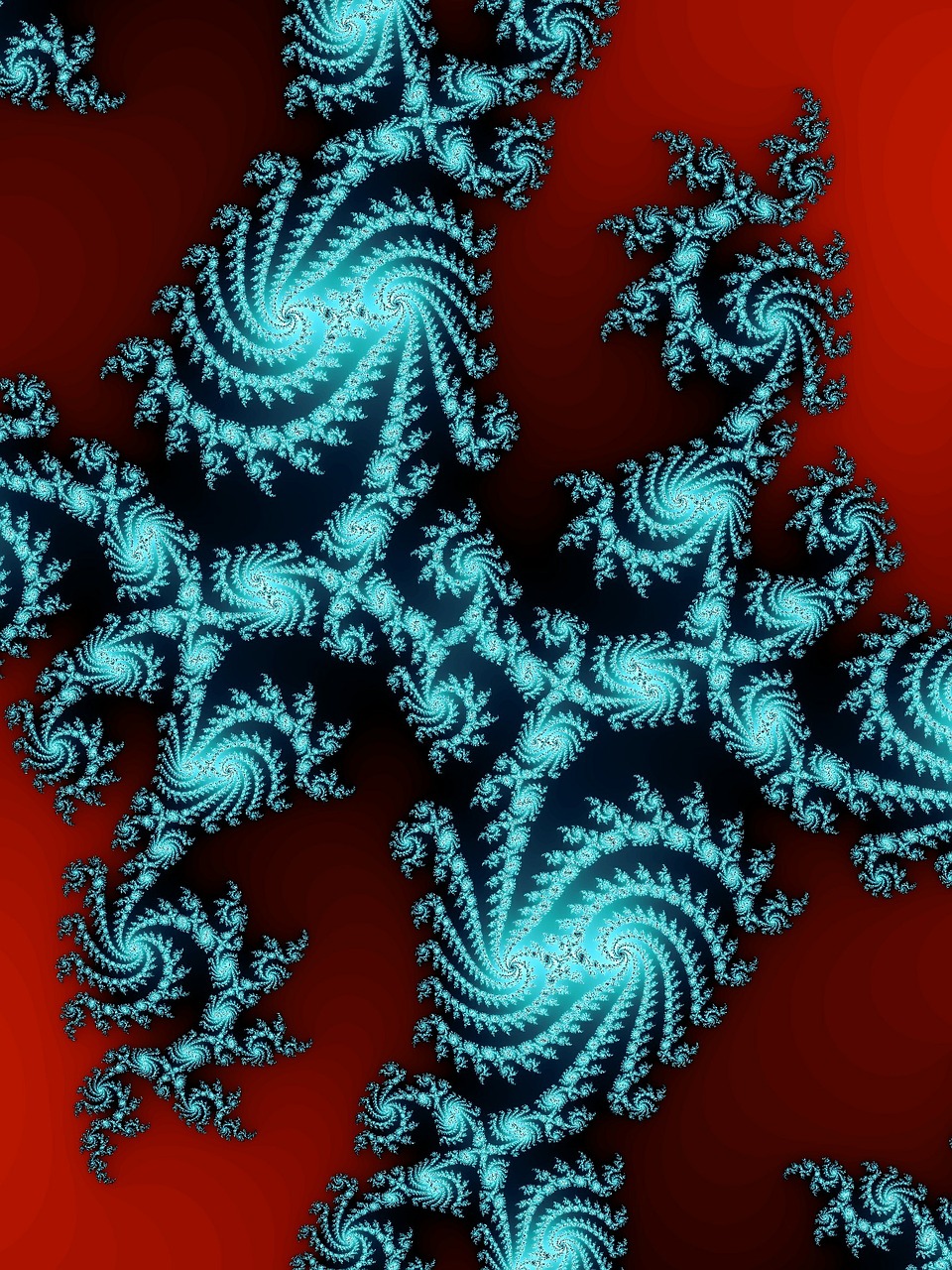 fractal spiral abstract pattern free photo