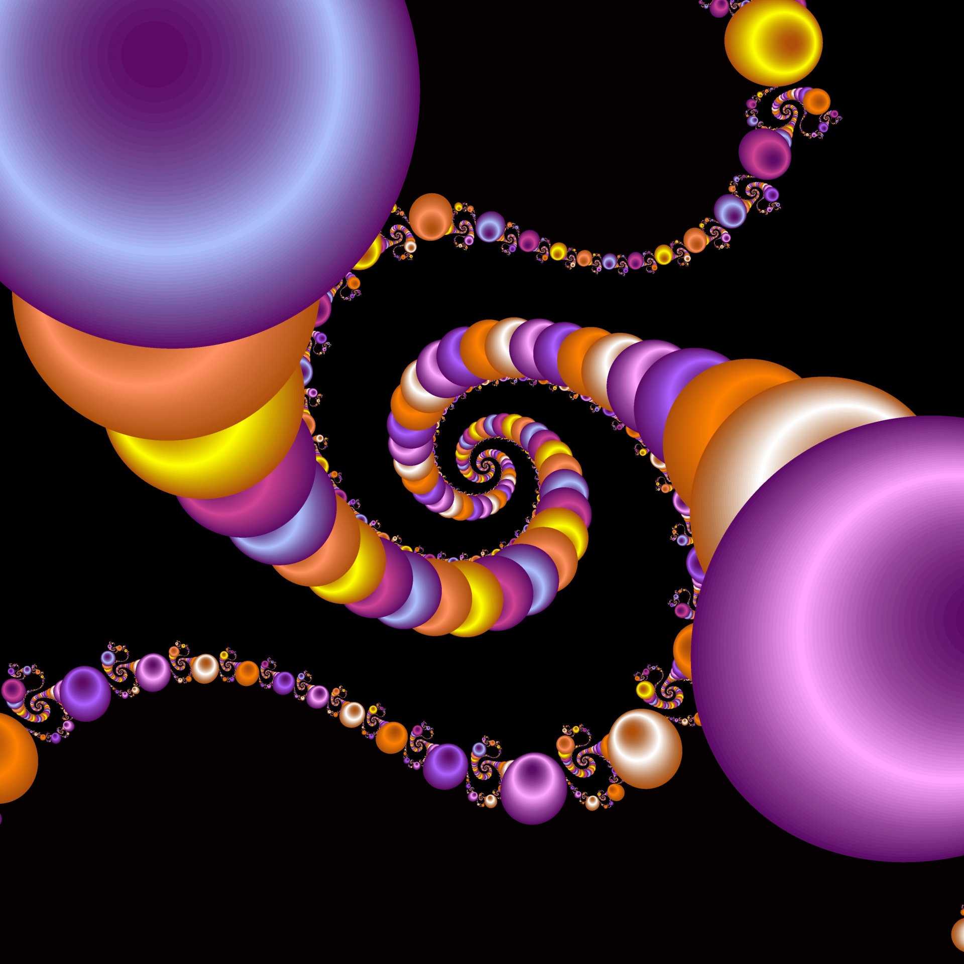 dimpled spirals spheroids free photo