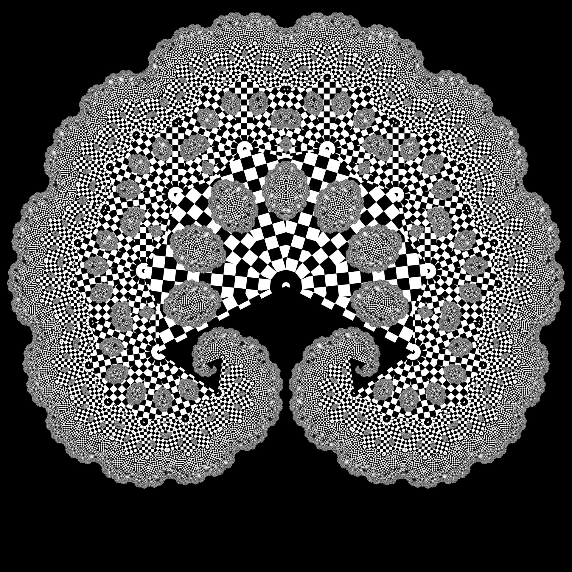 fractal tiling illusion free photo
