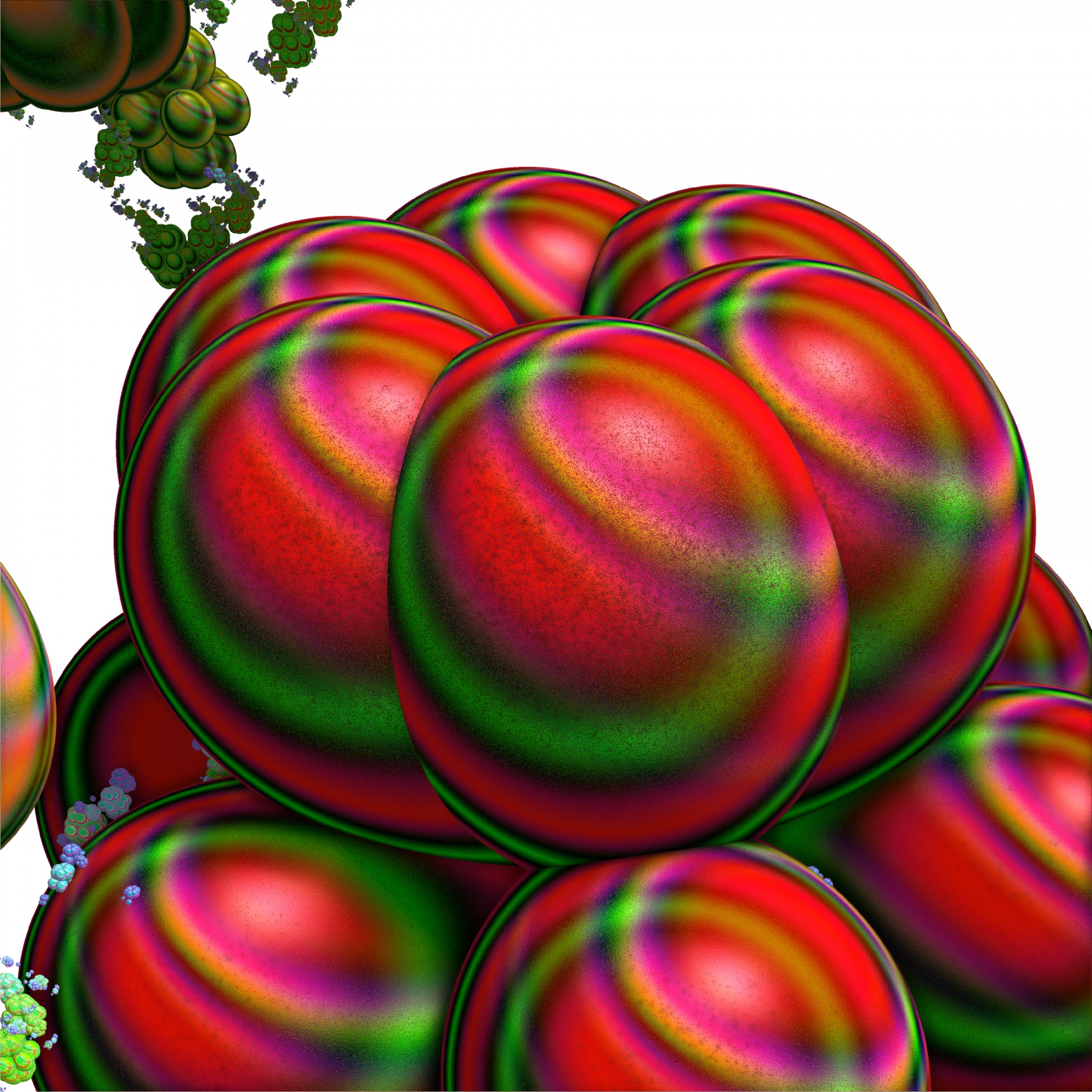 fractal tomatoes vegetables free photo