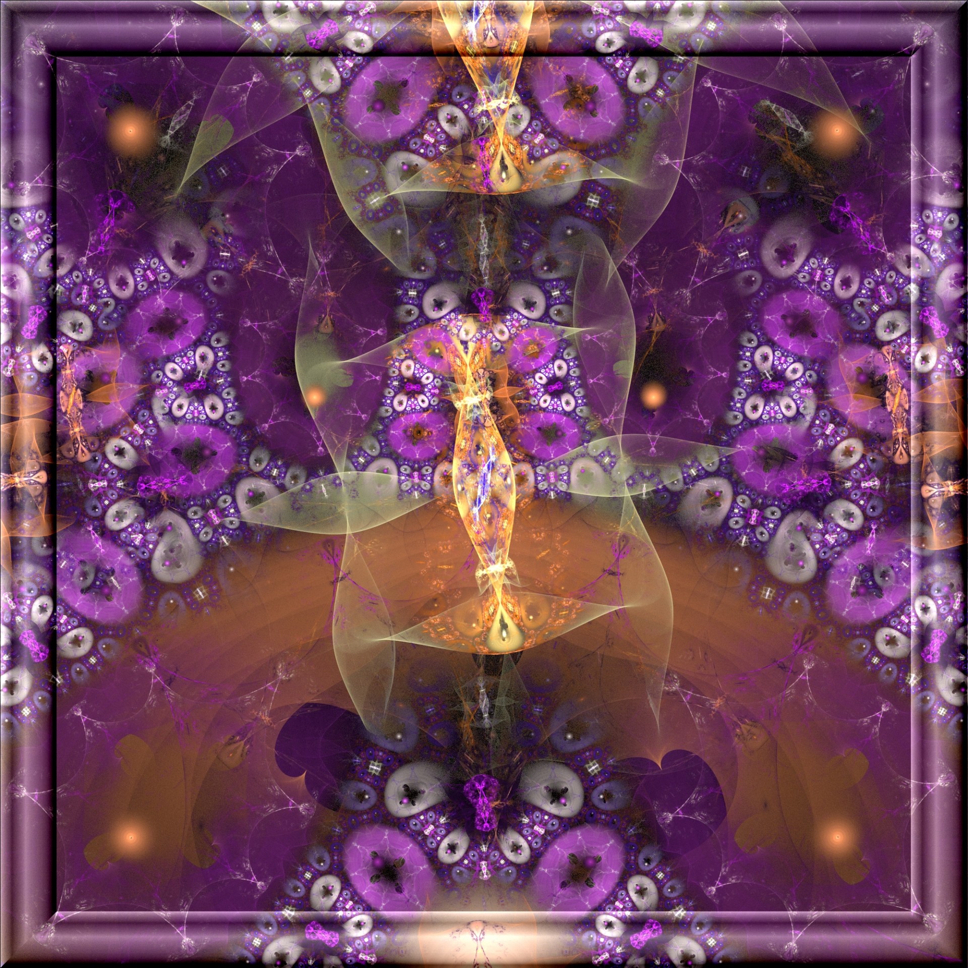 fractal drawing violet free photo