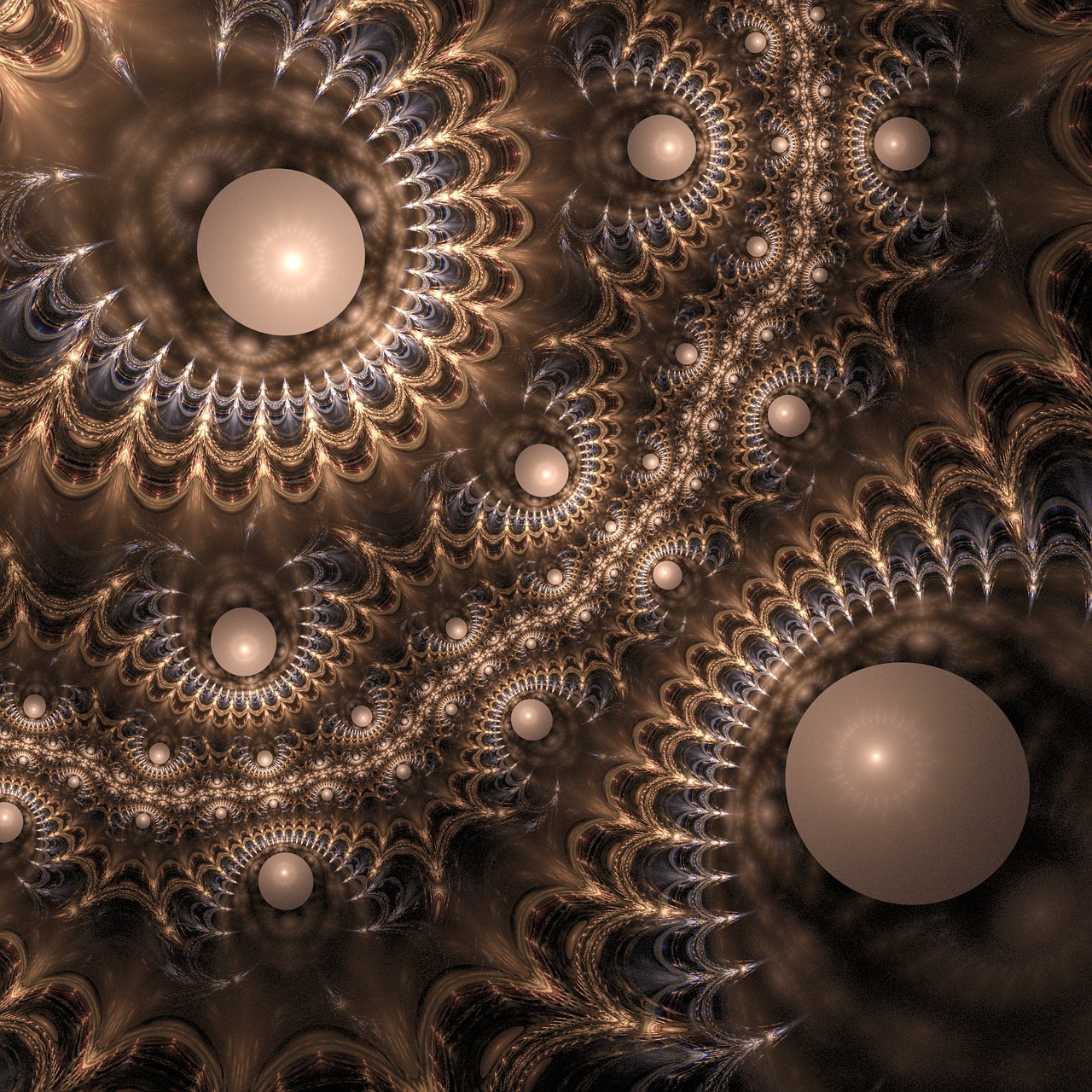 fractals texture decorative free photo