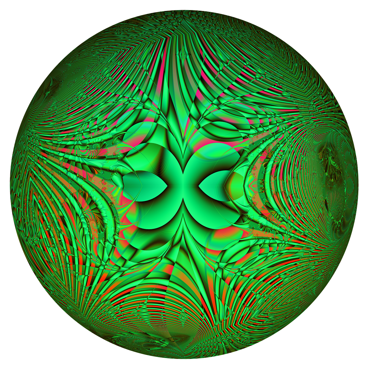 fractals ball about free photo