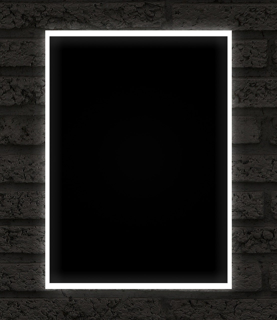 frame black neon free photo