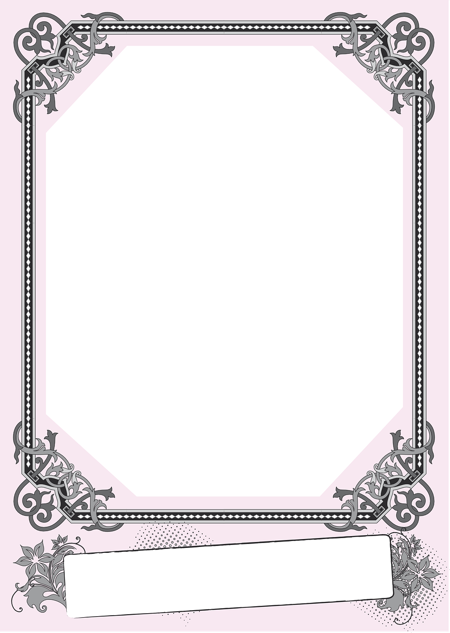 frame pink vector free photo