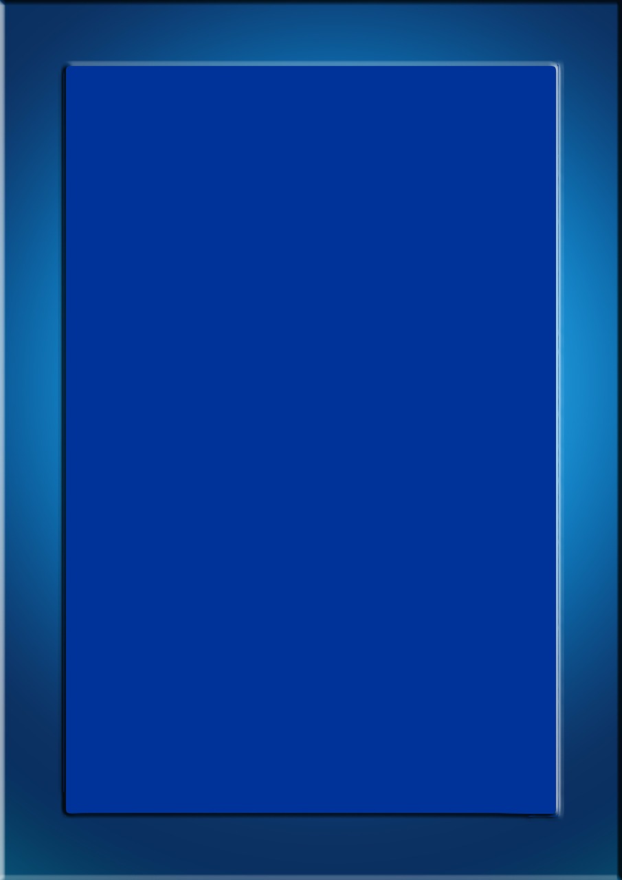 frame picture frame blue free photo