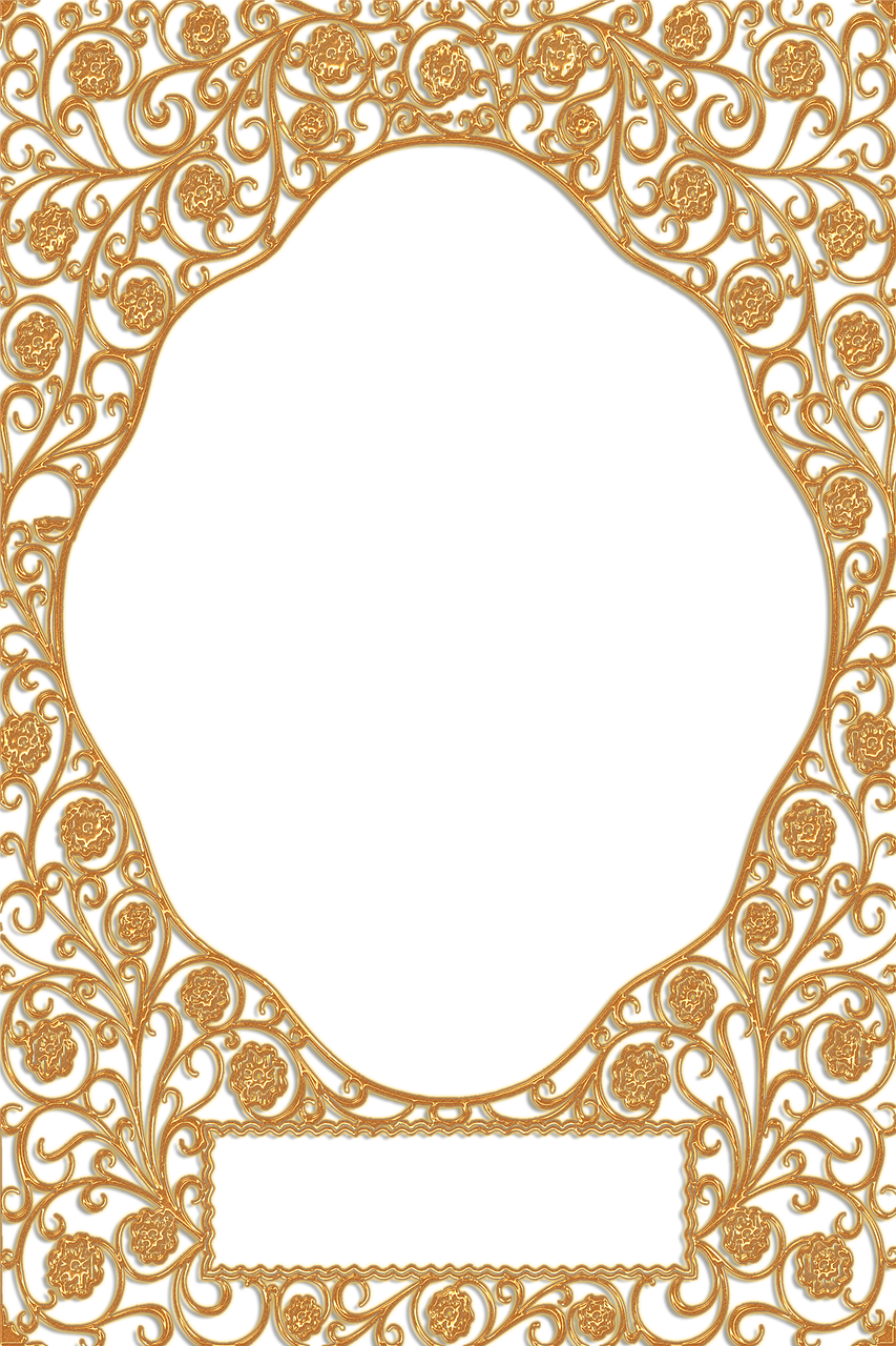 frame ornate oval free photo