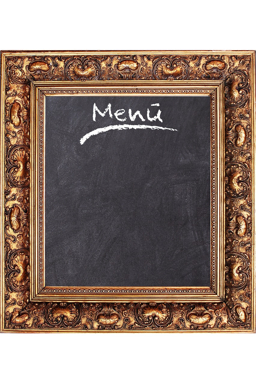 frame board menu free photo