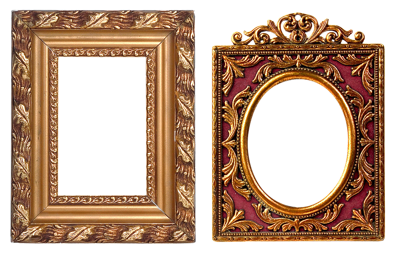 frame carved gold free photo