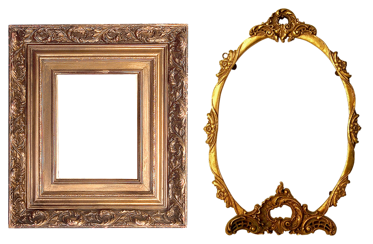 frame carved gold free photo