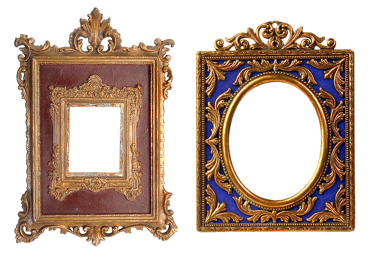 frame carved gold free photo